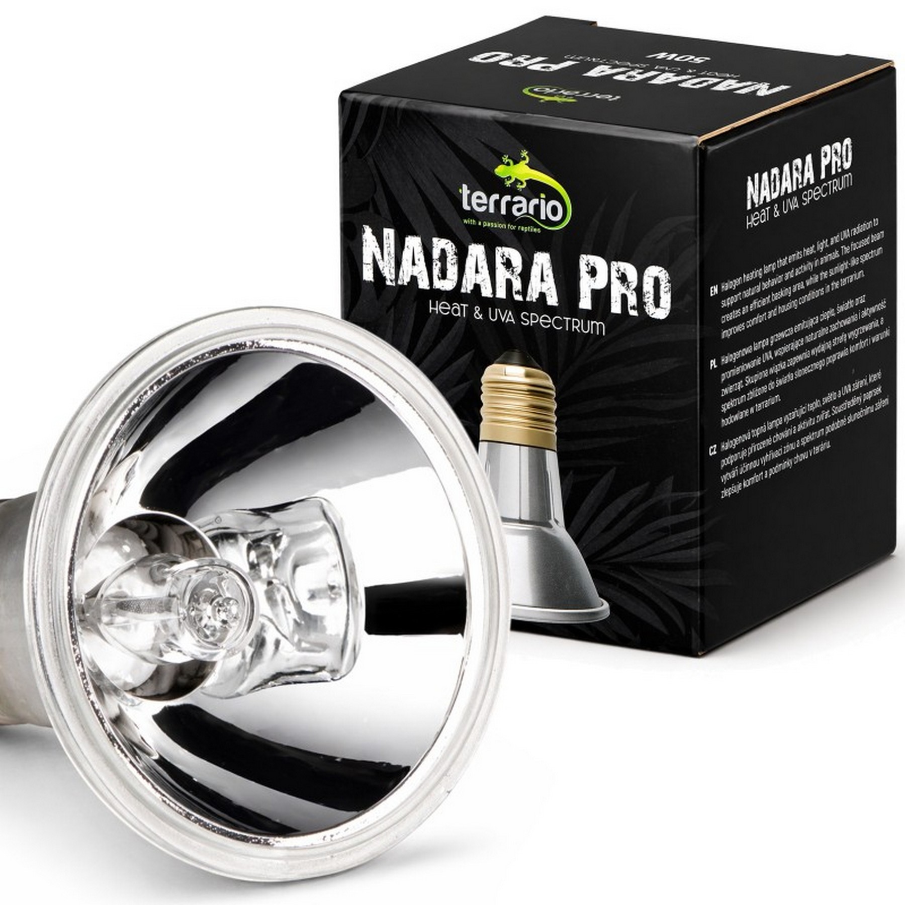 Галогенна лампа UVA Terrario Nadara Pro 50W E27 для тераріуму