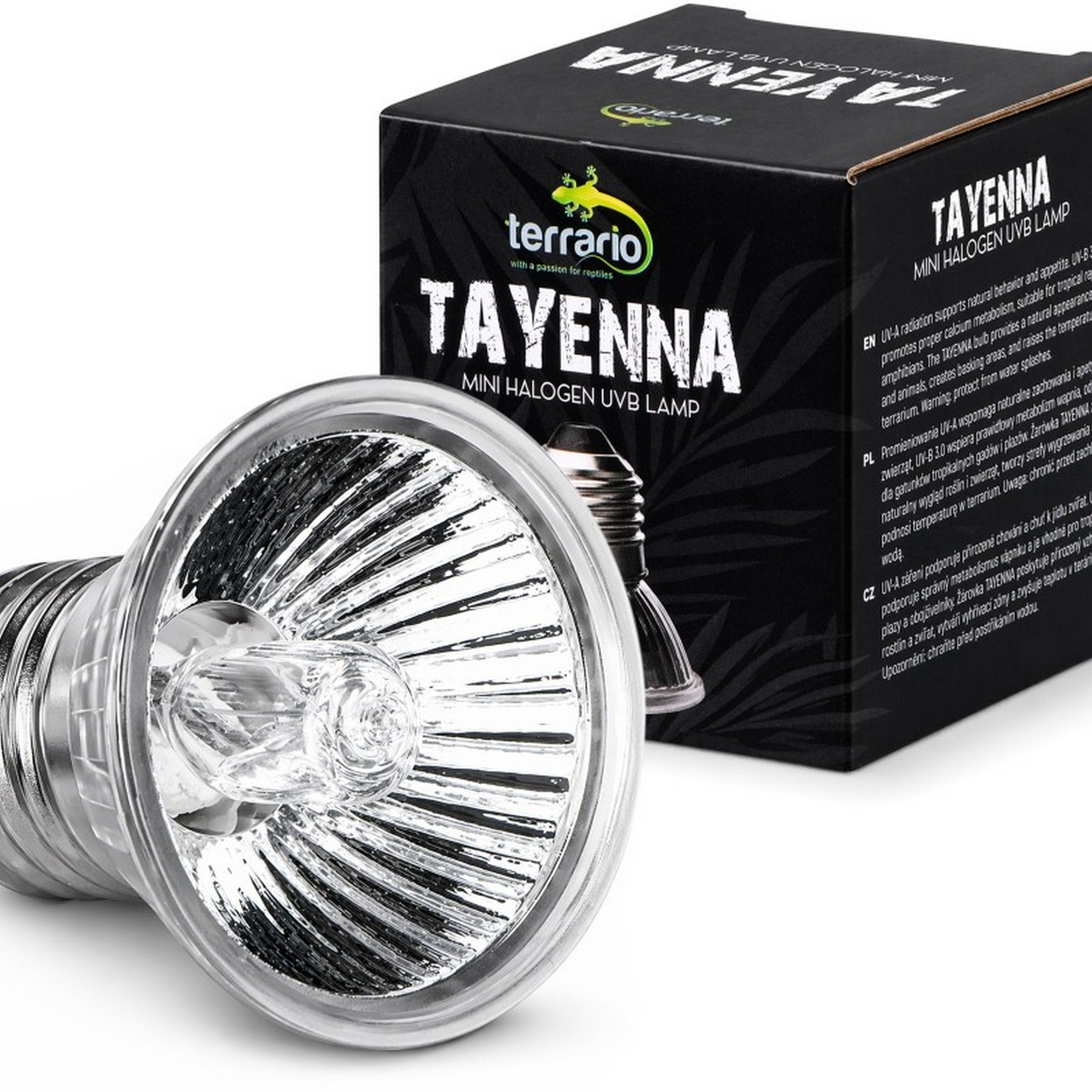 Лампа для тераріуму Terrario Tayenna 25W UVB 3.0 E27 для тропічних рептилій та амфібій