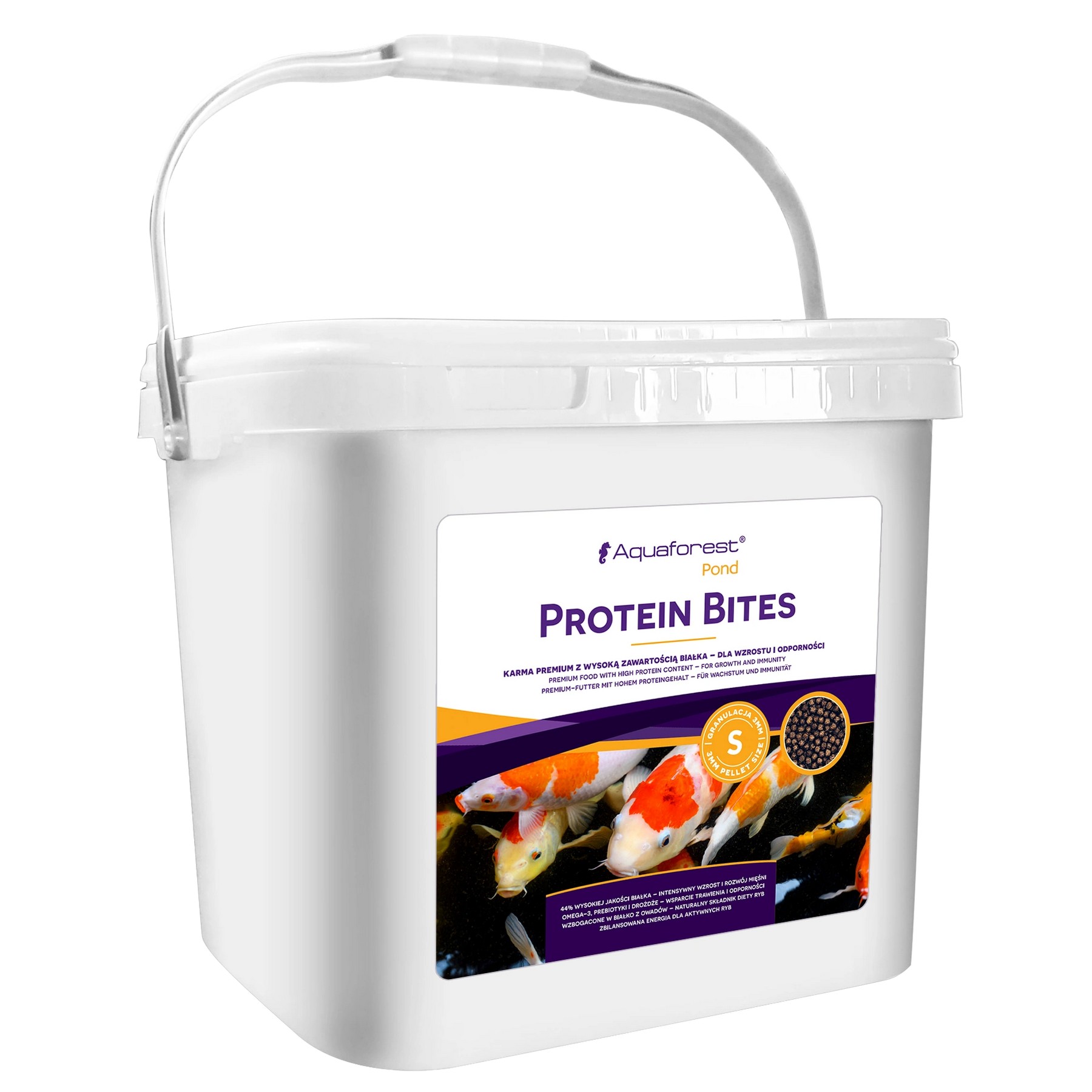 Корм високобілковий для кої та ставкових риб Aquaforest Protein Bites S POND 2,25кг