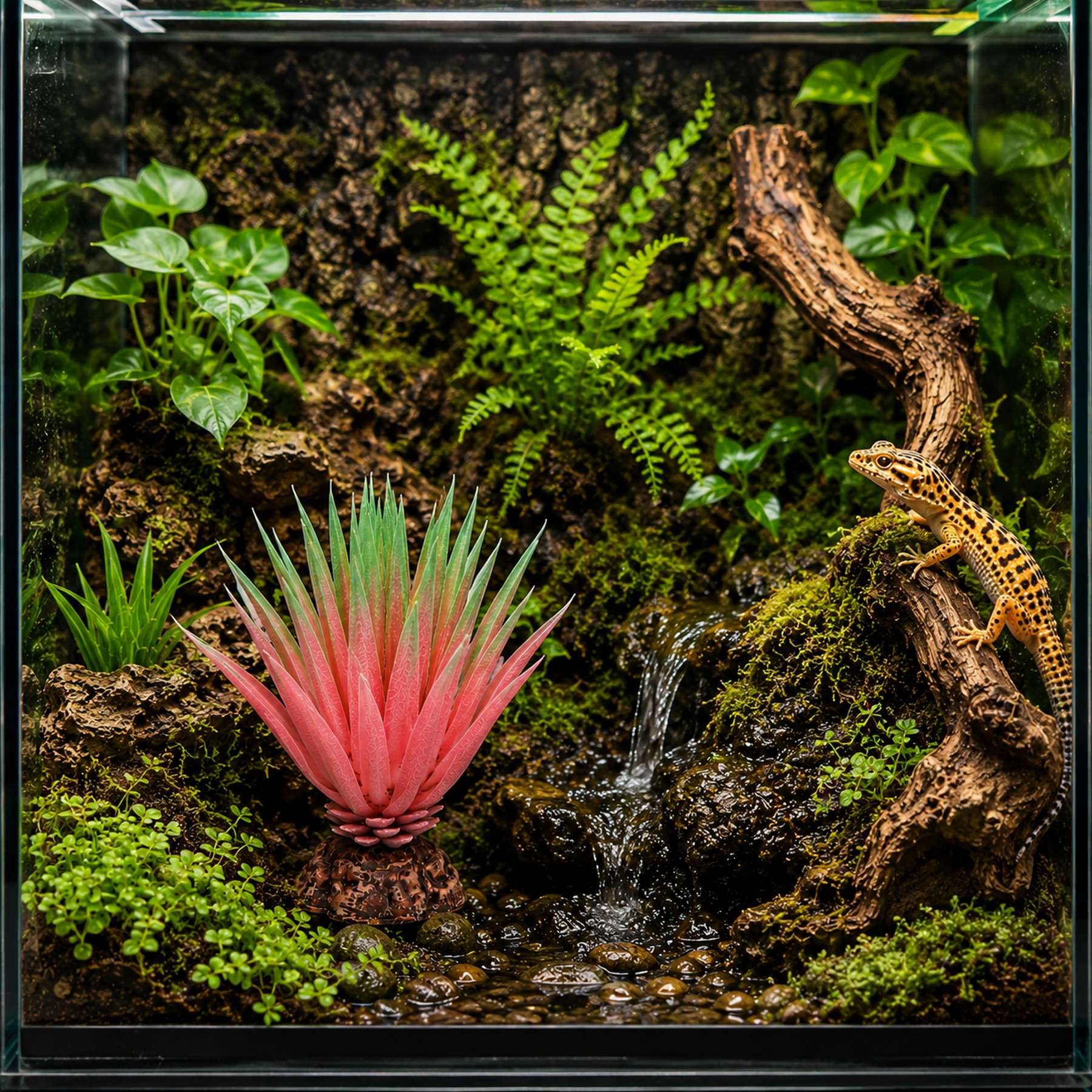 Штучна рослина Hobby Terra Succulent 1 14 см (37730) для тераріуму, акватераріуму та палюдаріуму