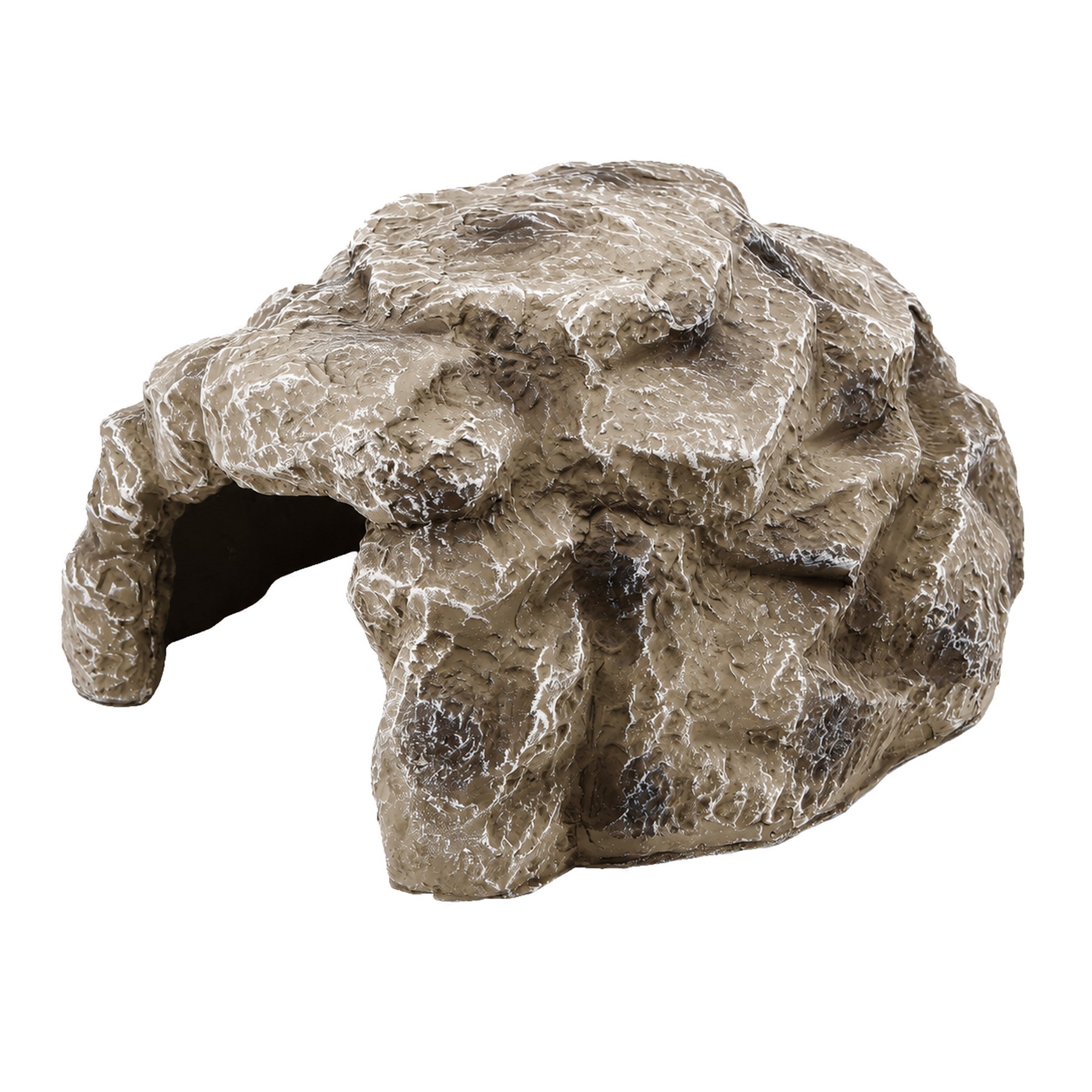Декорація Hobby Cera Granite Cave 3 28,5×24×16 см - укриття для тераріуму, акваріума під натуральний камінь (37812) 