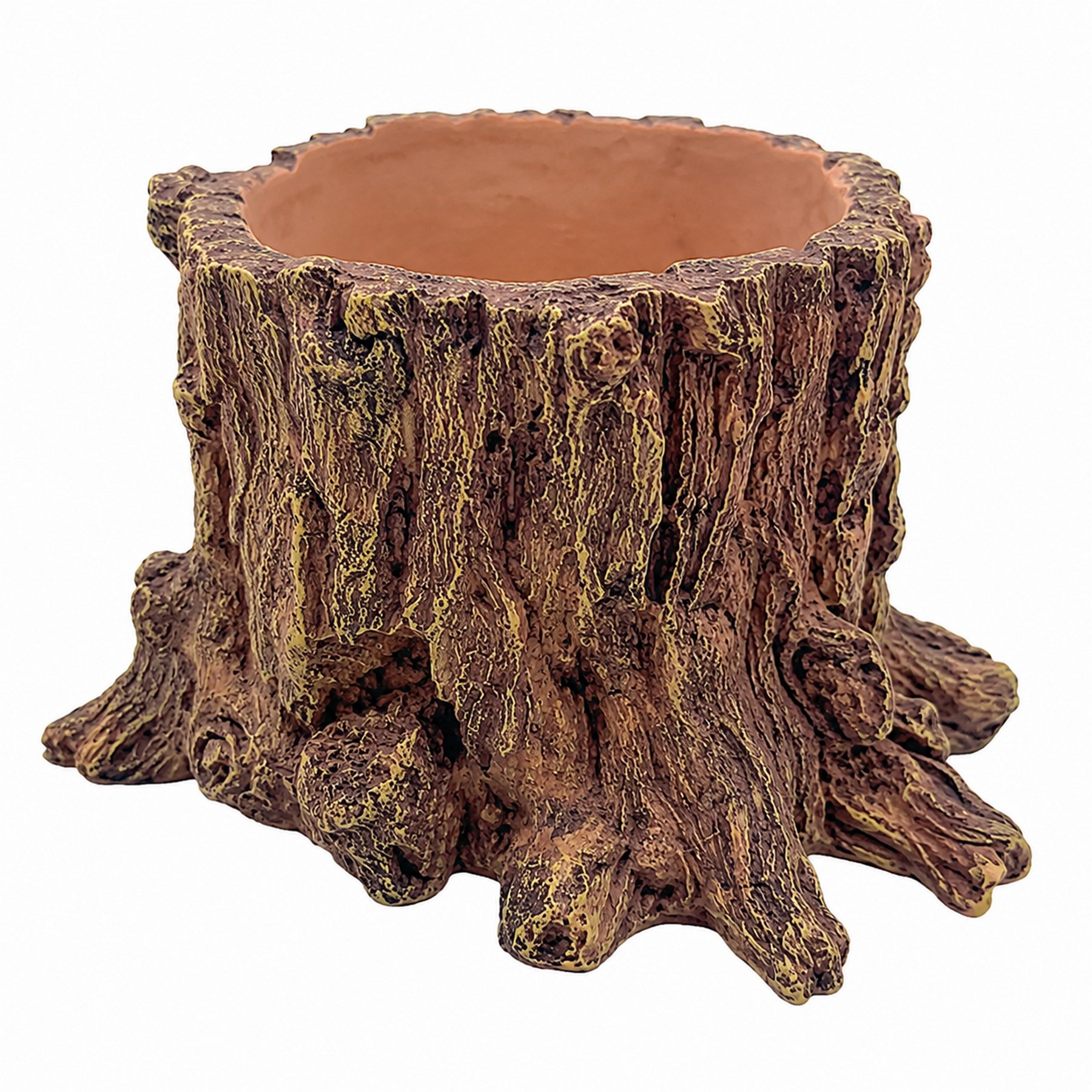 Декорація Hobby Wildwood Stump 15×14,5×9 см - декоративний пень, поїлка, горщик для тераріуму (40849)