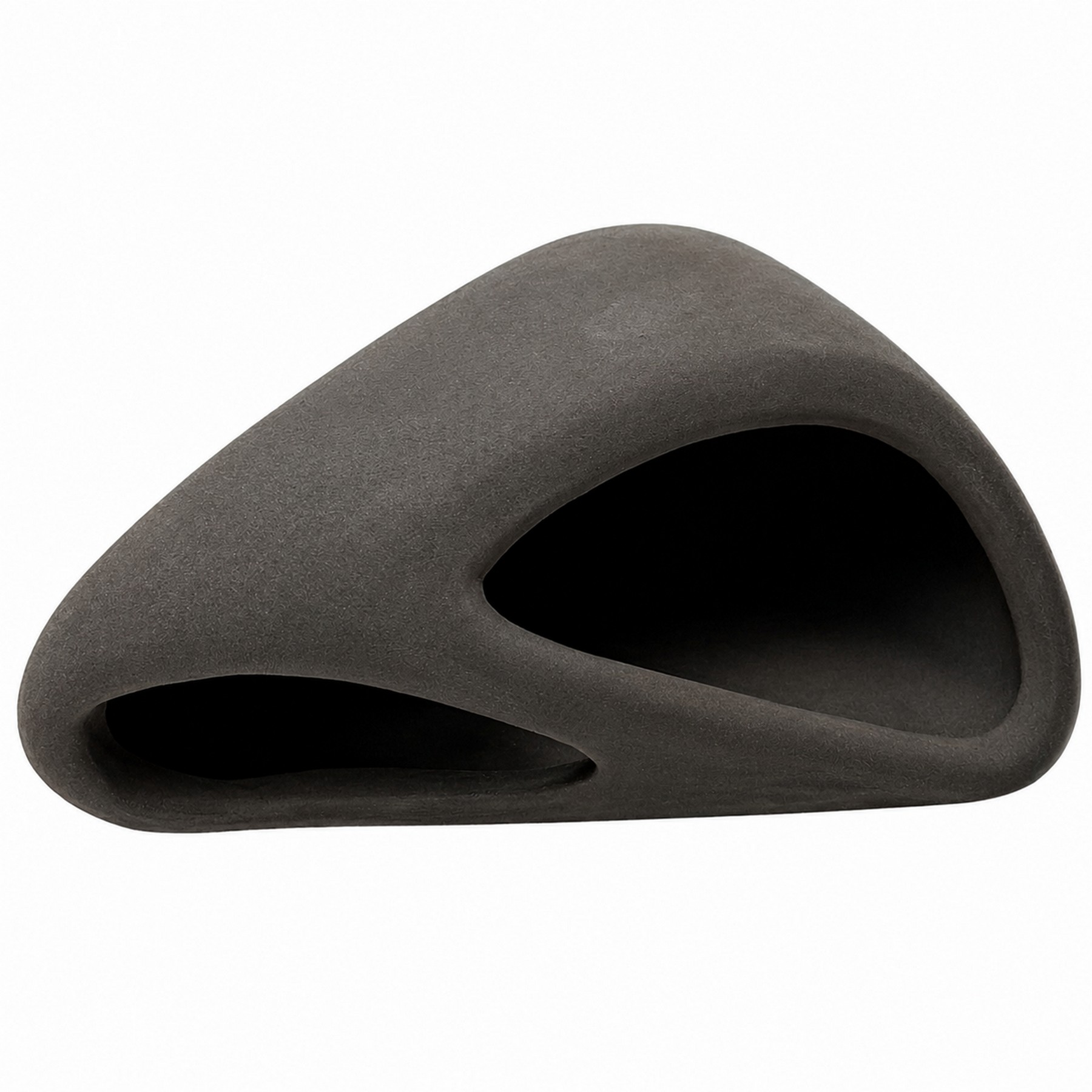 Декорація Hobby Wave Cave 1 dark 12×12×5,5 см - керамічне укриття для риб і креветок в акваріумі (41654)