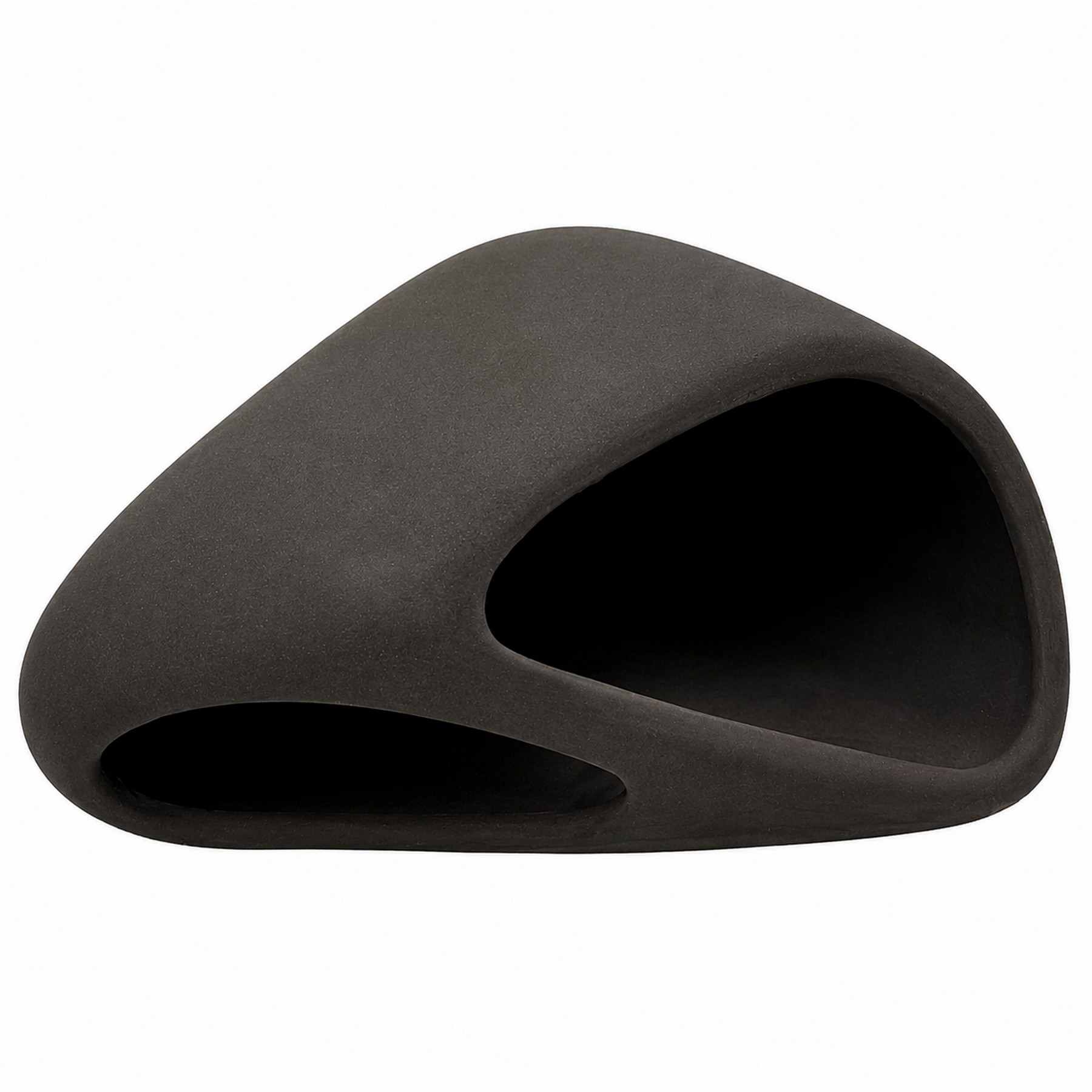 Декорація Hobby Wave Cave 2 dark 17x16x8,5 см - керамічне укриття для риб і креветок в акваріумі (41656)