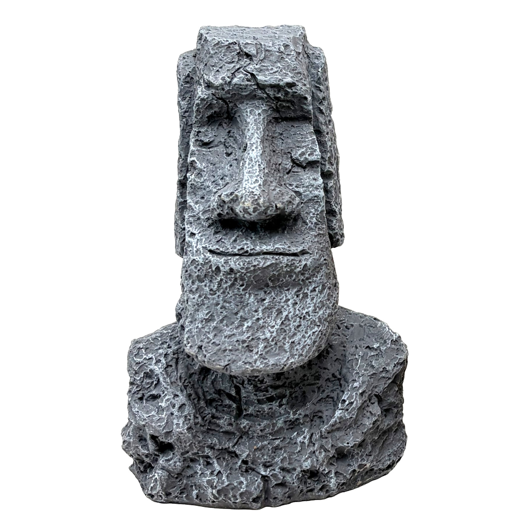 Декорація Hobby Moai Ora 1 12,5×11,5×17,5 см - статуя Моаї з укриттям для акваріума і тераріуму (41716)