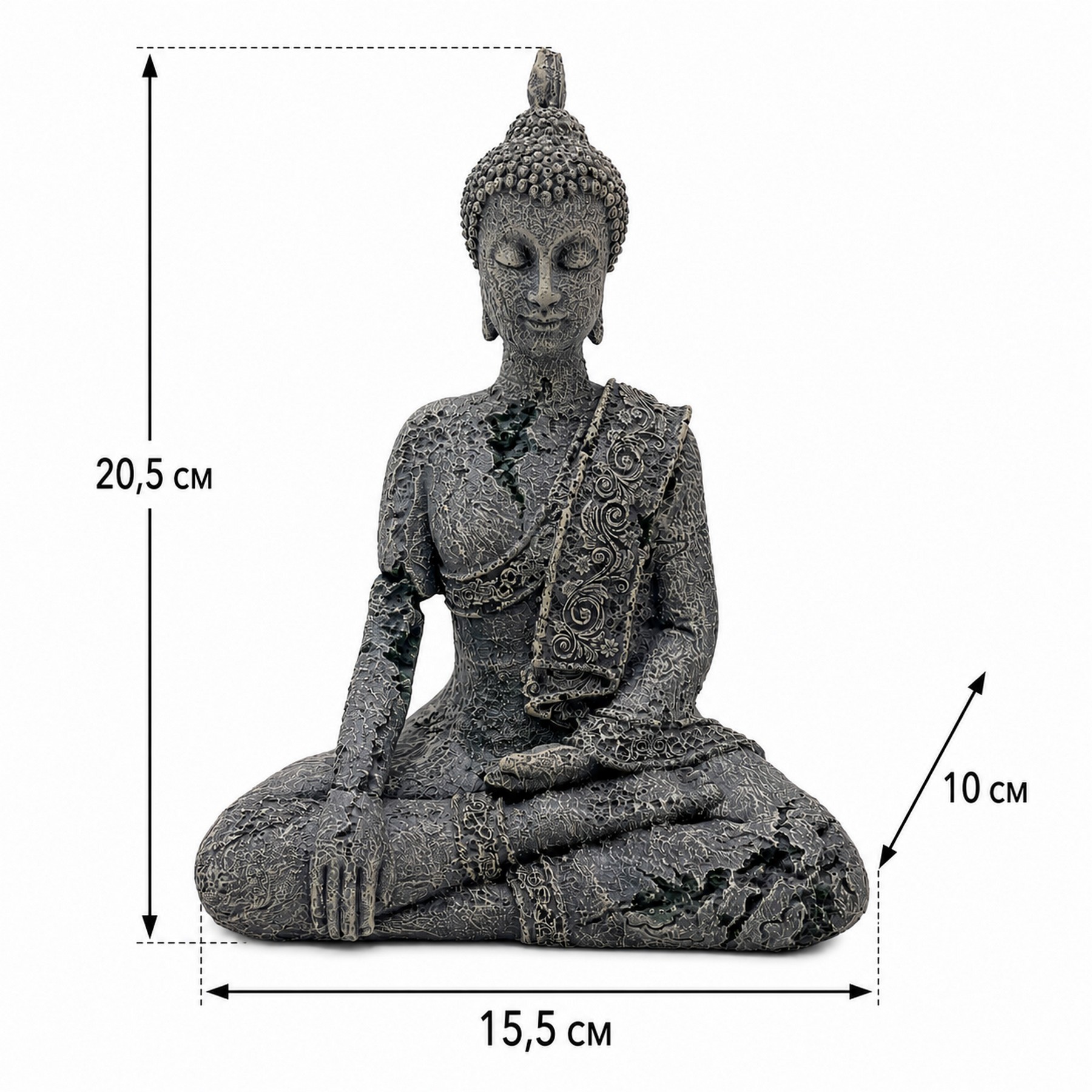 Декорація Hobby Nirva 15,5x10x20,5см - Zen-статуя для акваріума і тераріуму (41723)