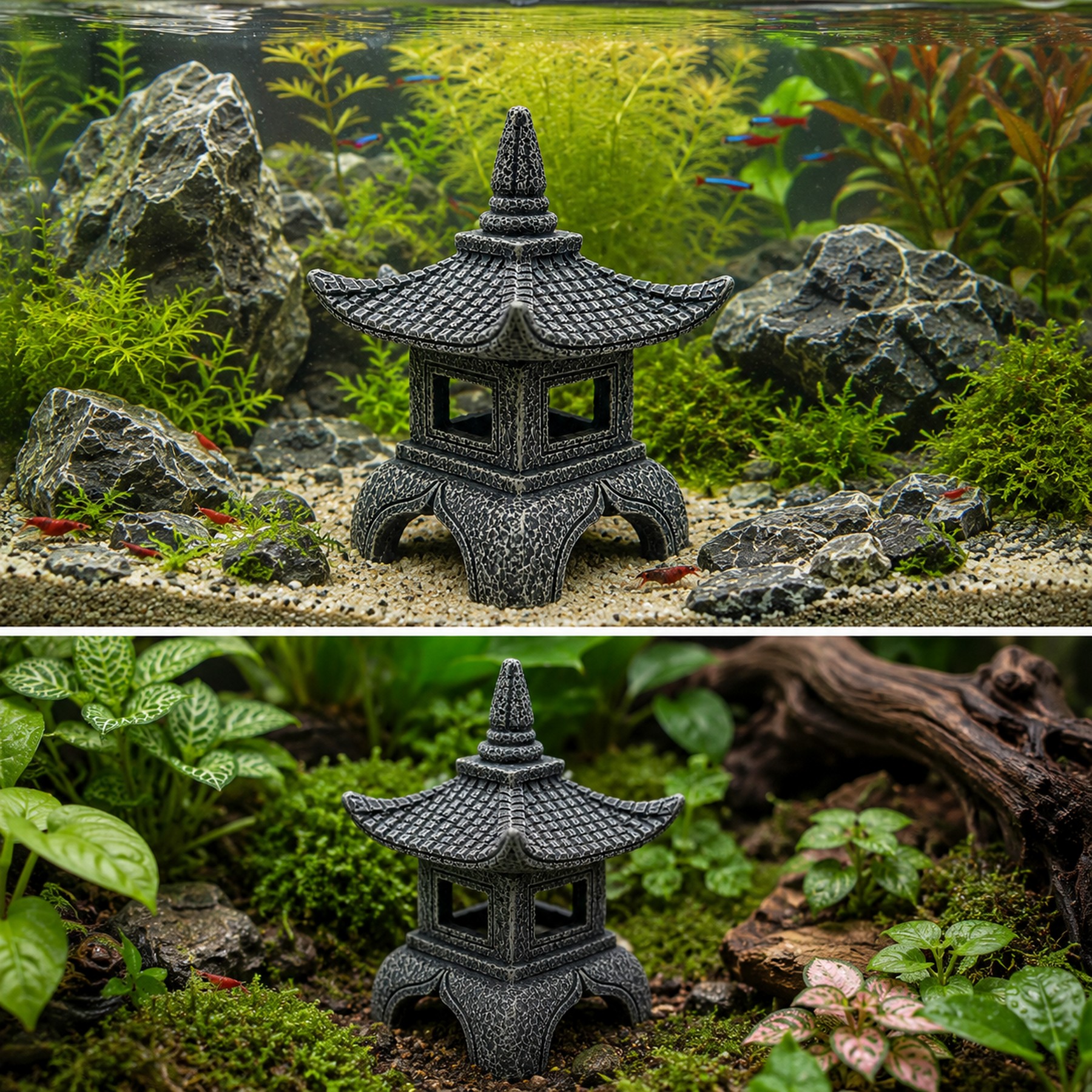 Декорація Hobby Sado Temple 9×8×9,5см для акваріума і тераріуму (41727)