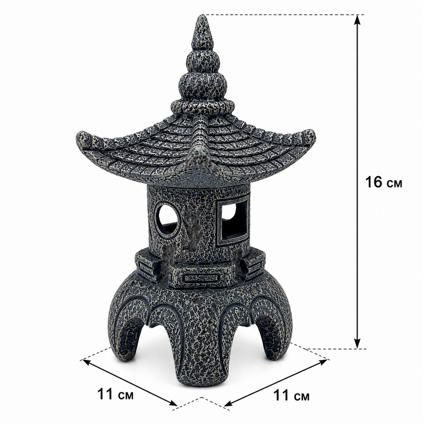 Декорація Hobby Maso Temple 11×11×16см для акваріума і тераріуму (41729)