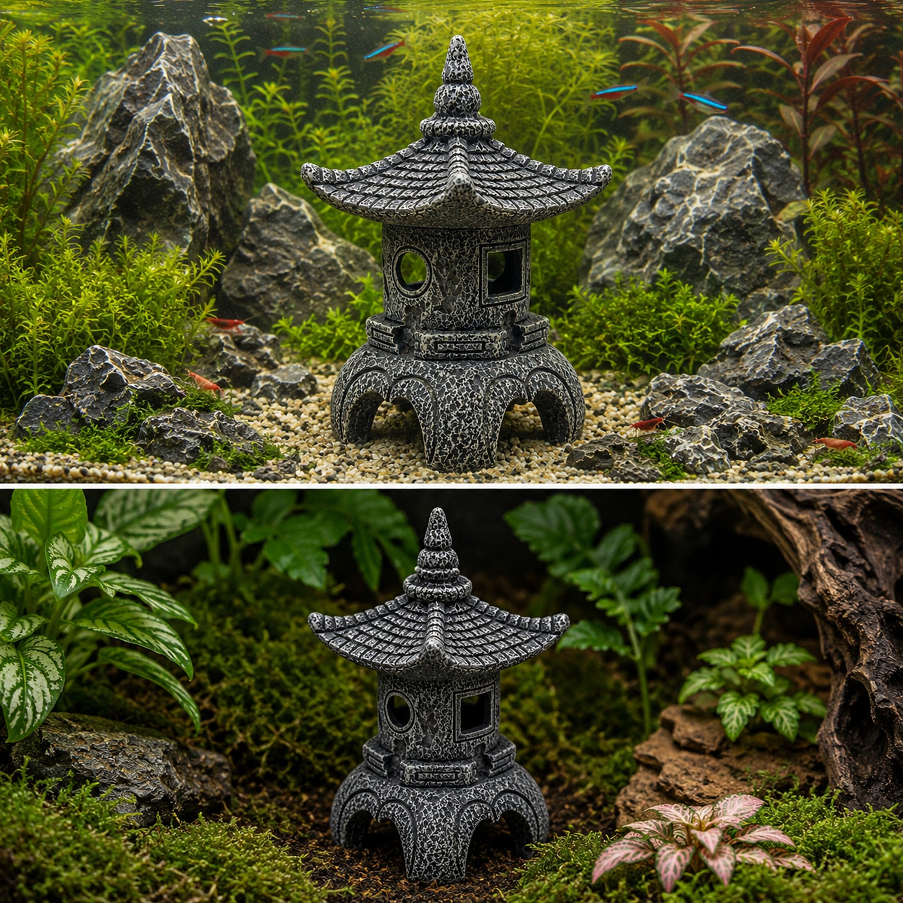 Декорація Hobby Maso Temple 11×11×16см для акваріума і тераріуму (41729)