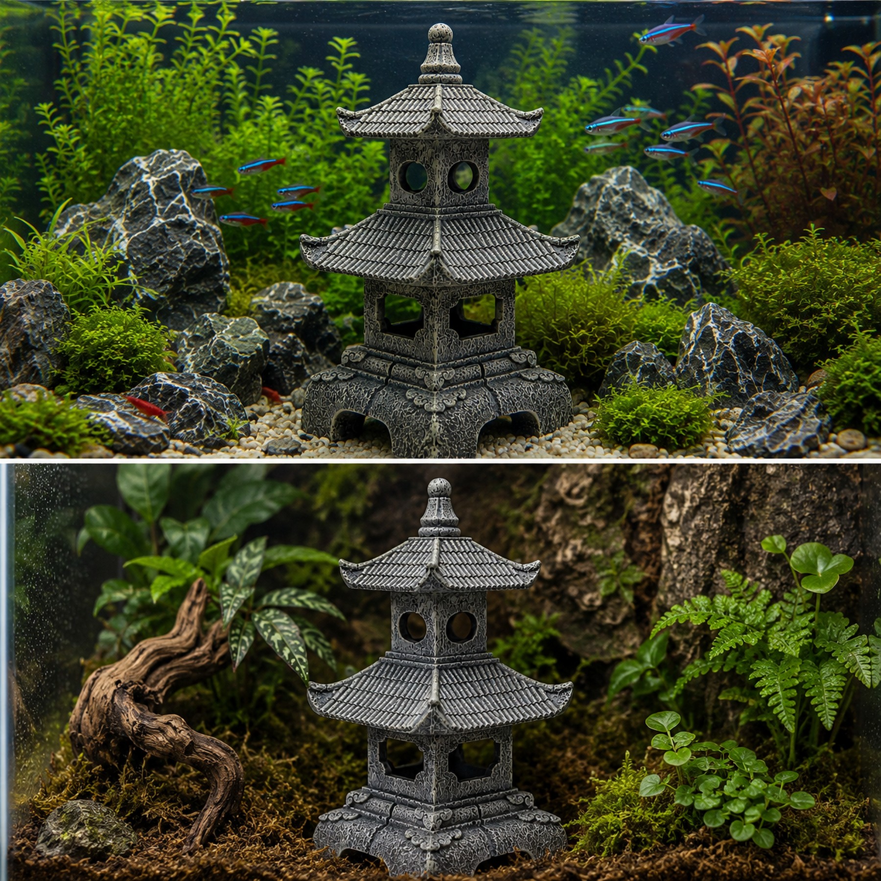 Декорація Hobby Senso Temple 11×11×19см для акваріума і тераріуму (41731)