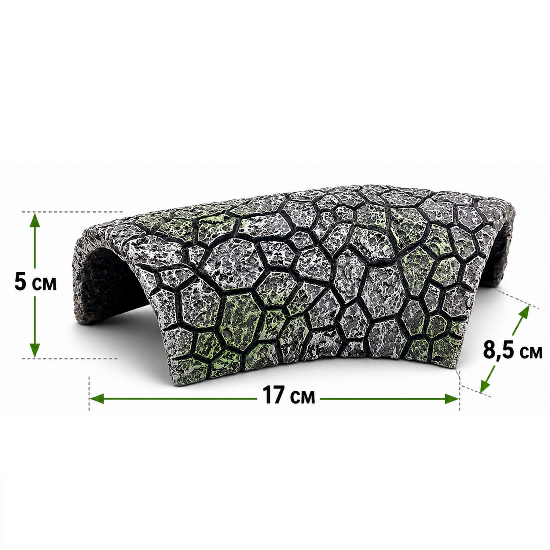 Декорація Hobby Cracked Rock Cave 1 17x8,5x5см для акваріума і тераріуму (41792)