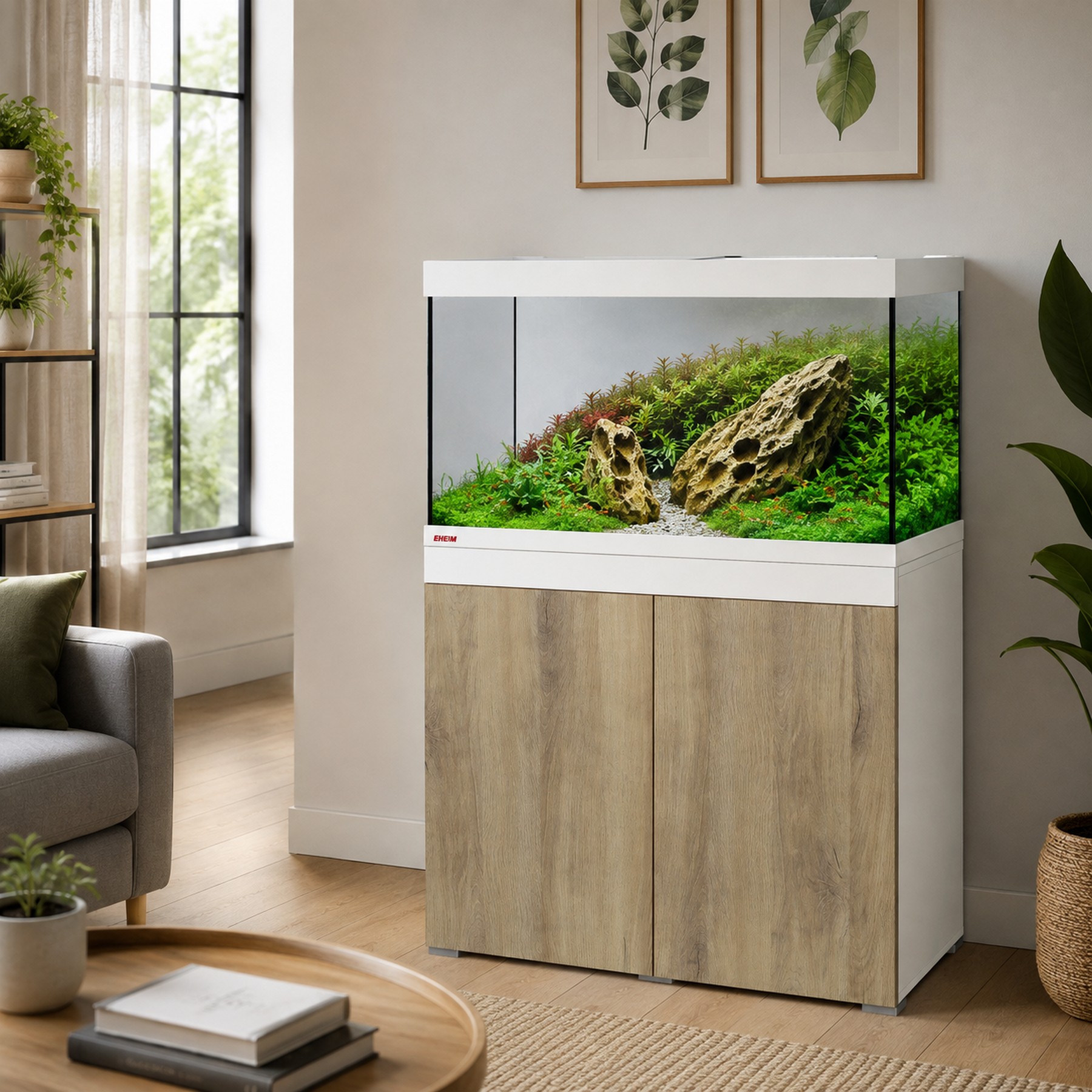 Акваріумна тумба Eheim vivaline LED 144 arctic/wood 81x41x80см (0250104)