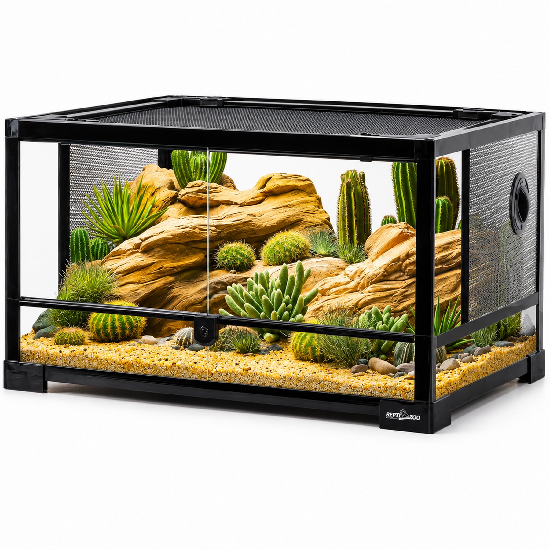 Тераріум Repti-Zoo 60x45x32см зі скляними дверцятами, замком та водостійким дном (RK0117N)