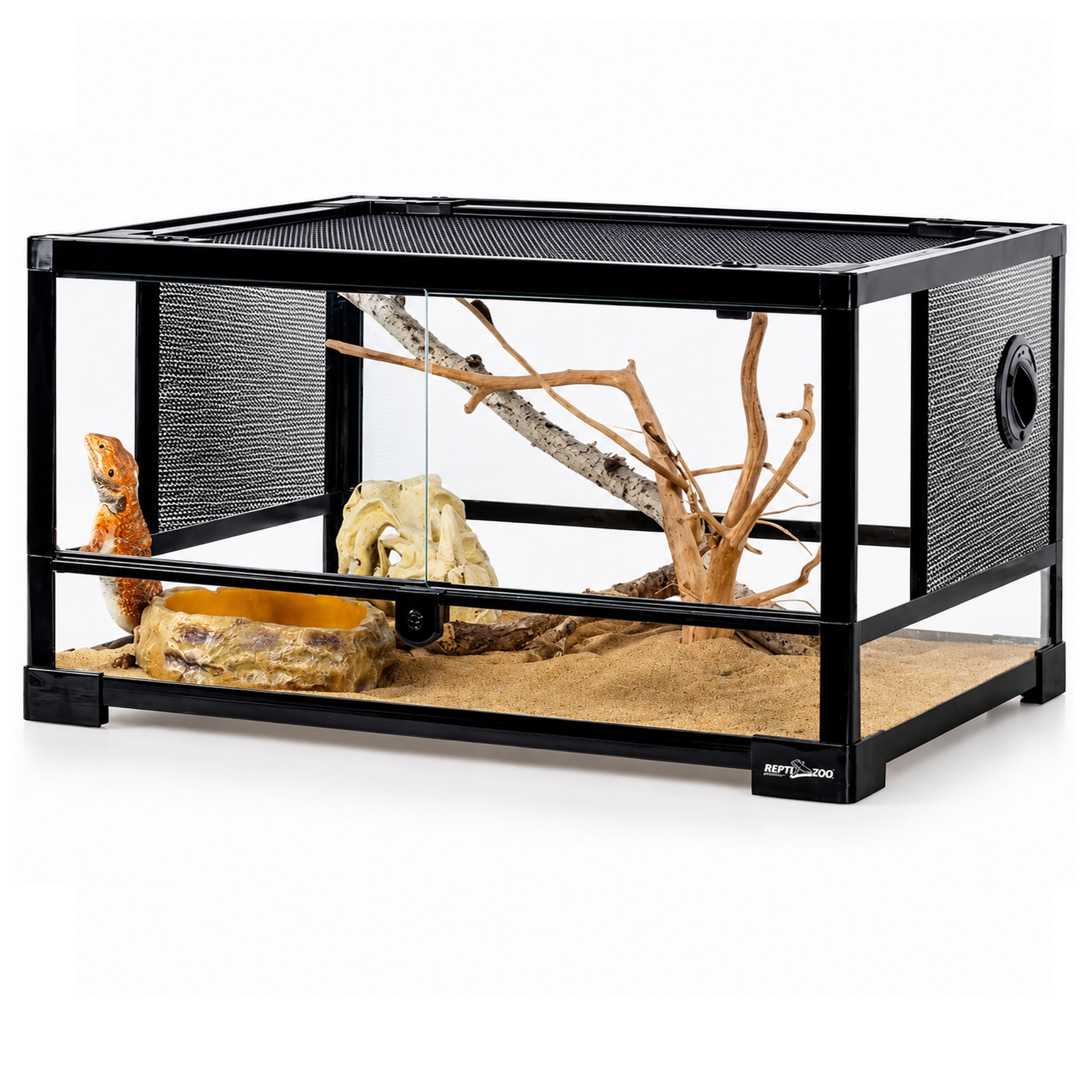 Тераріум Repti-Zoo 60x45x32см зі скляними дверцятами, замком та водостійким дном (RK0117N)