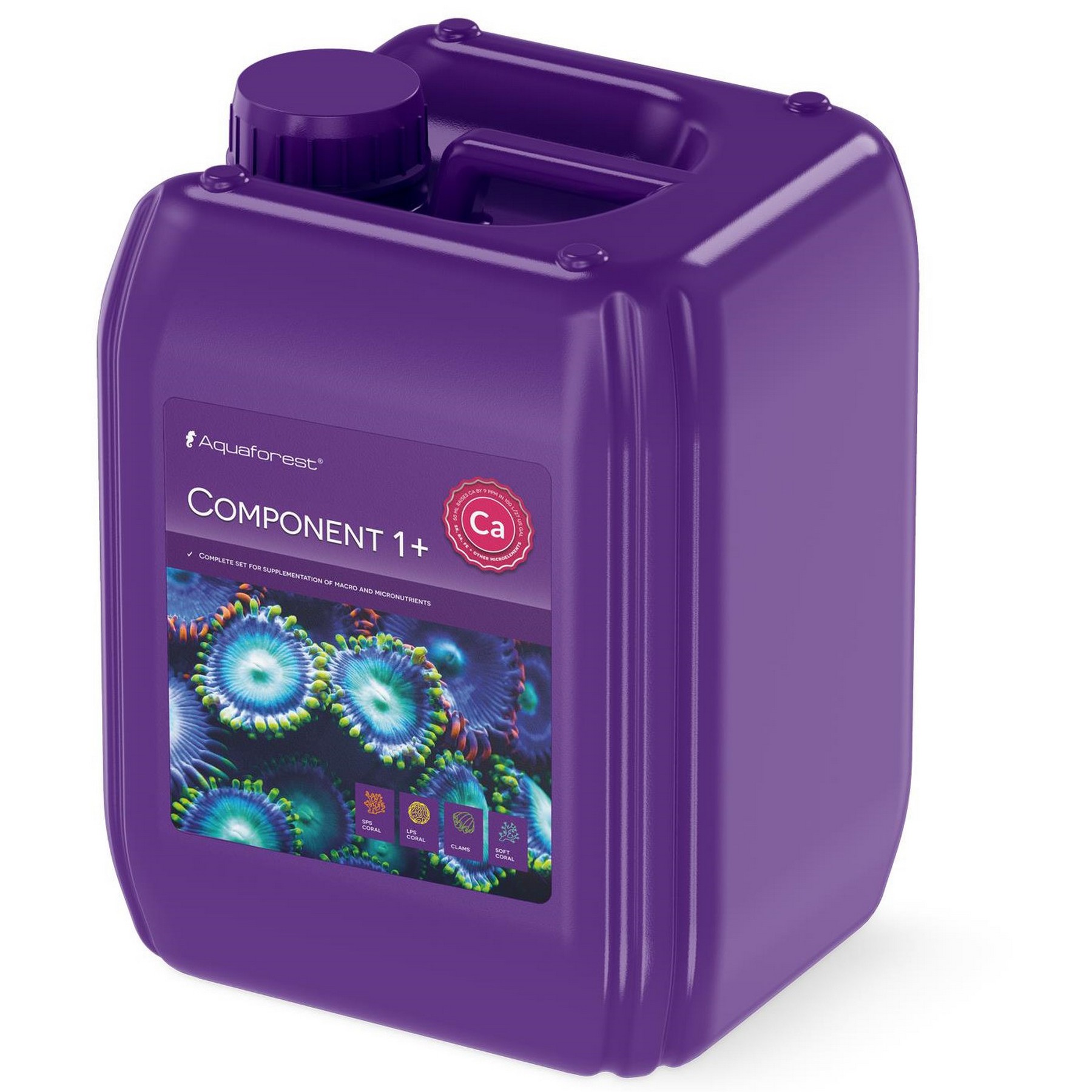 Кальцій і мікроелементи для рифового акваріума Aquaforest Component 1+ 5л. метод Баллінга