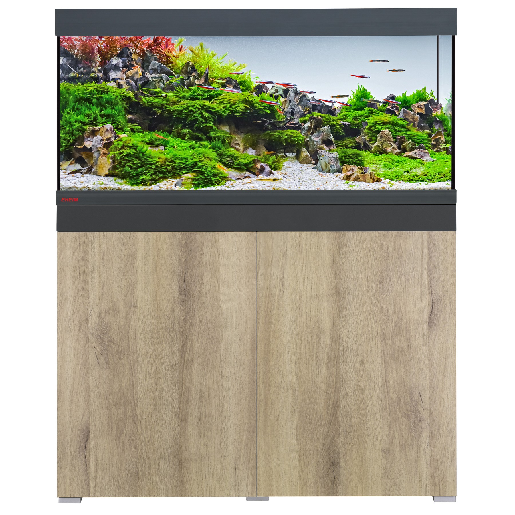 Акваріумний комплект Eheim vivaline LED 180 1x13.4W (LED) anthracite/wood з тумбою (0613045)