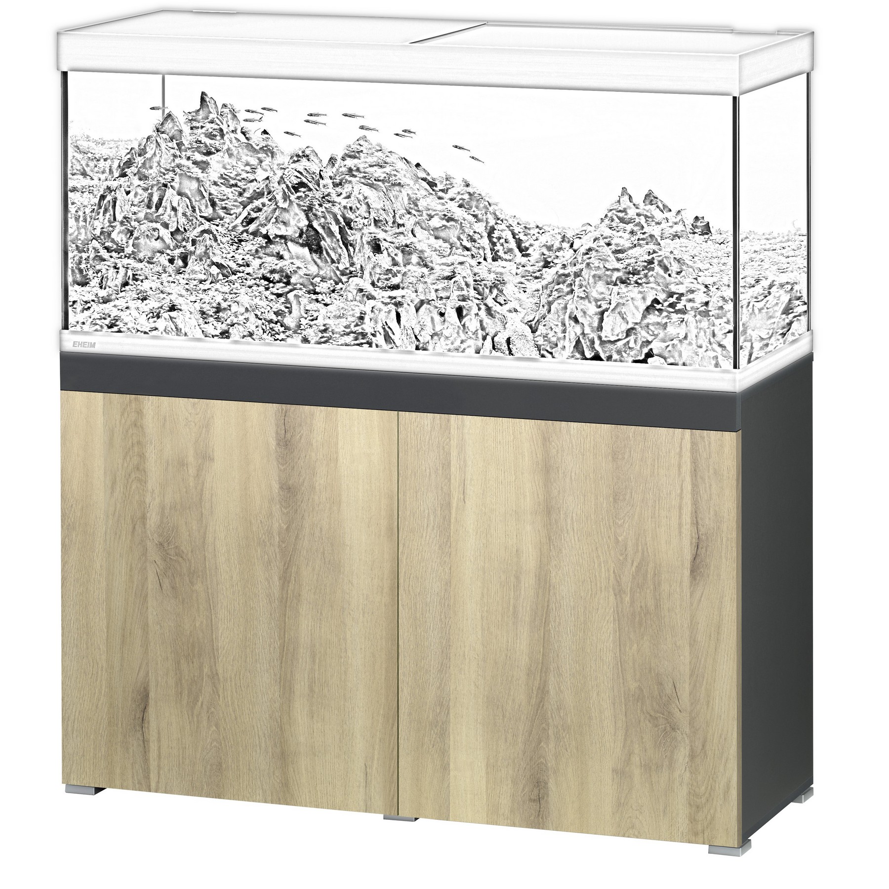 Акваріумна тумба Eheim vivaline LED 240 anthracite/wood 121×41×80 см (0250125)
