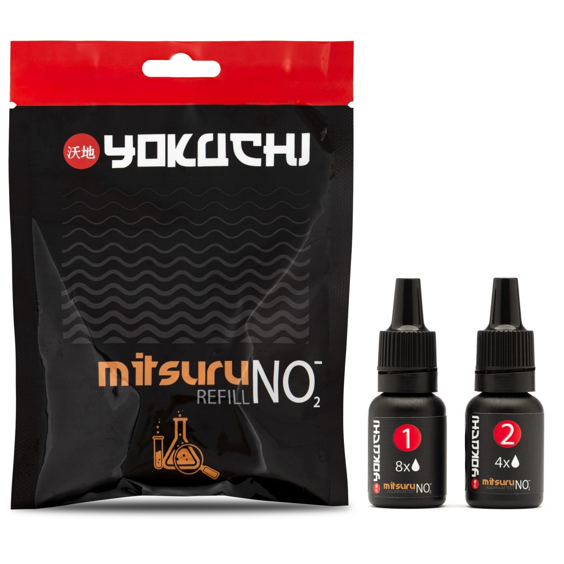 Реагенти для тесту нітритів в акваріумі Yokuchi Mitsuru Aquarium Test Refill NO2