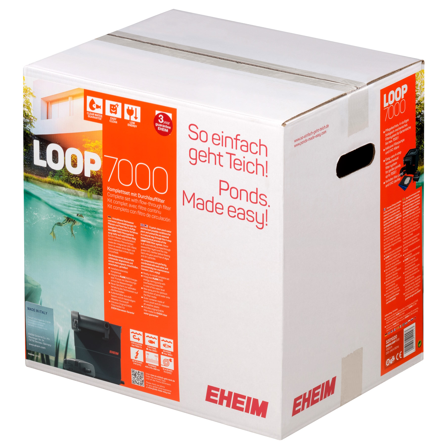 Фільтр ставковий, проточний Eheim LOOP7000 (5201020) з УФ-стерилізатором