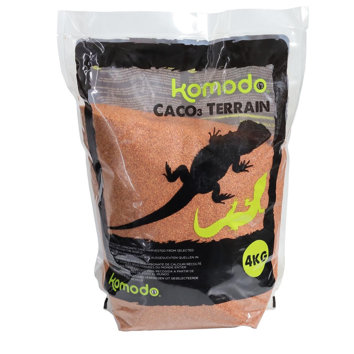 Пищевой песок с кальцием для рептилий Komodo CaCo3 Sand Terracota 4кг (U46074)
