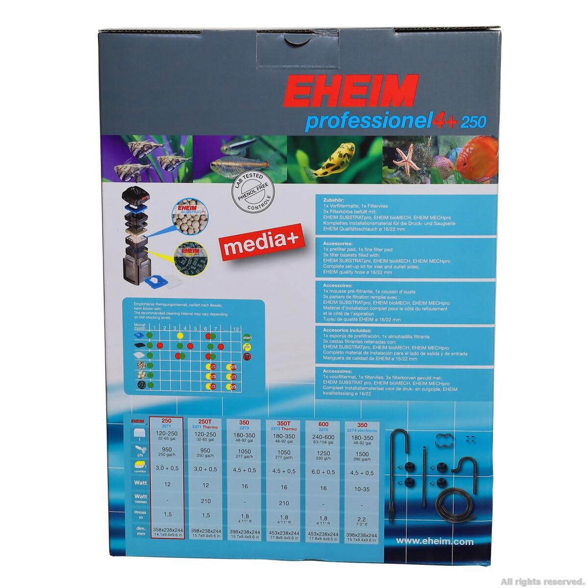Зовнішній фільтр Eheim professionel 4+ 250 (2271020)