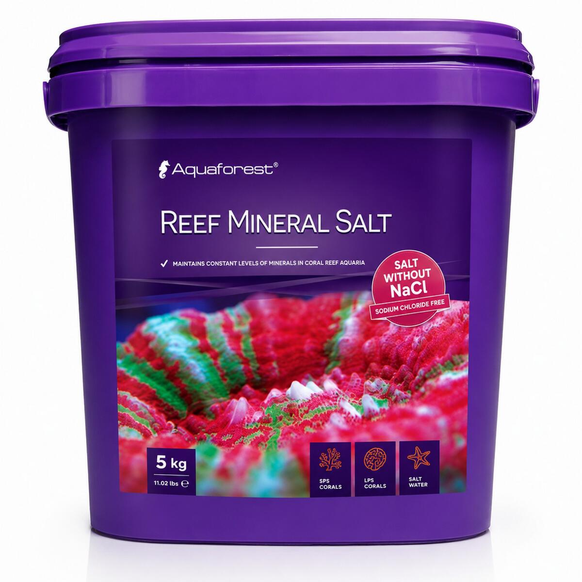 Соль не содержащая (NaCl) хлорид натрия Aquaforest Reef Mineral Salt 5кг (730310)