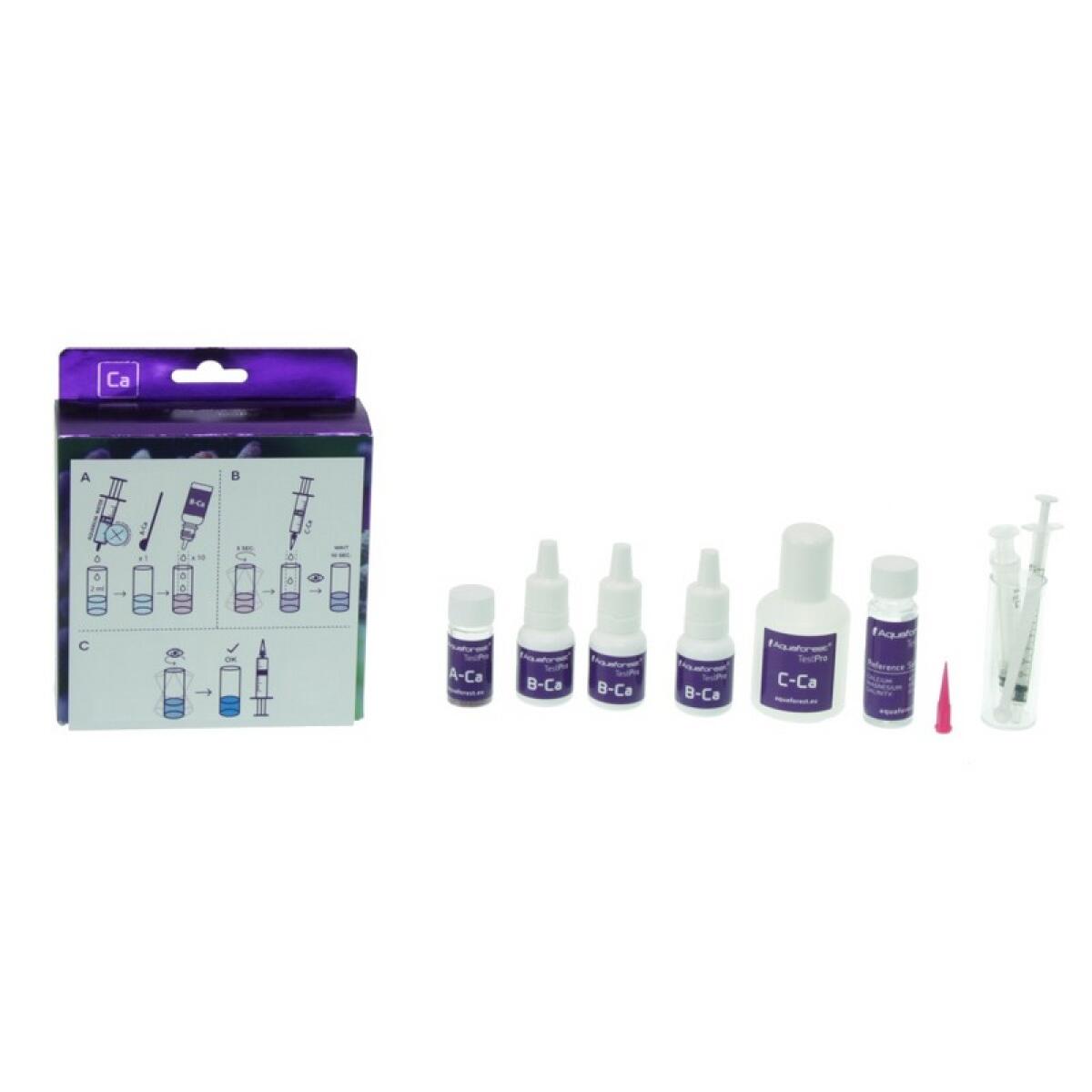 Тест на кальций (Ca) Aquaforest Calcium Test Kit для морского аквариума, 55-65 тестов
