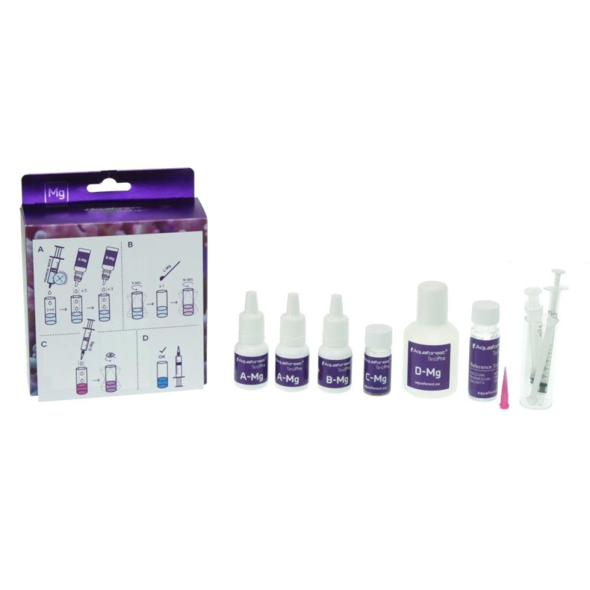 Тест на магний (Mg) Aquaforest Magnesium Test Kit для морского аквариума, 55-60 тестов