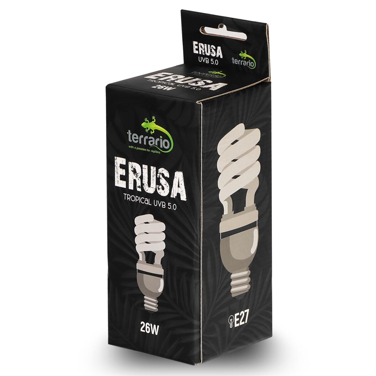 Люмінесцентна лампа Terrario Erusa Tropical UVB 5.0 26W  для тропічних рептилій та амфібій