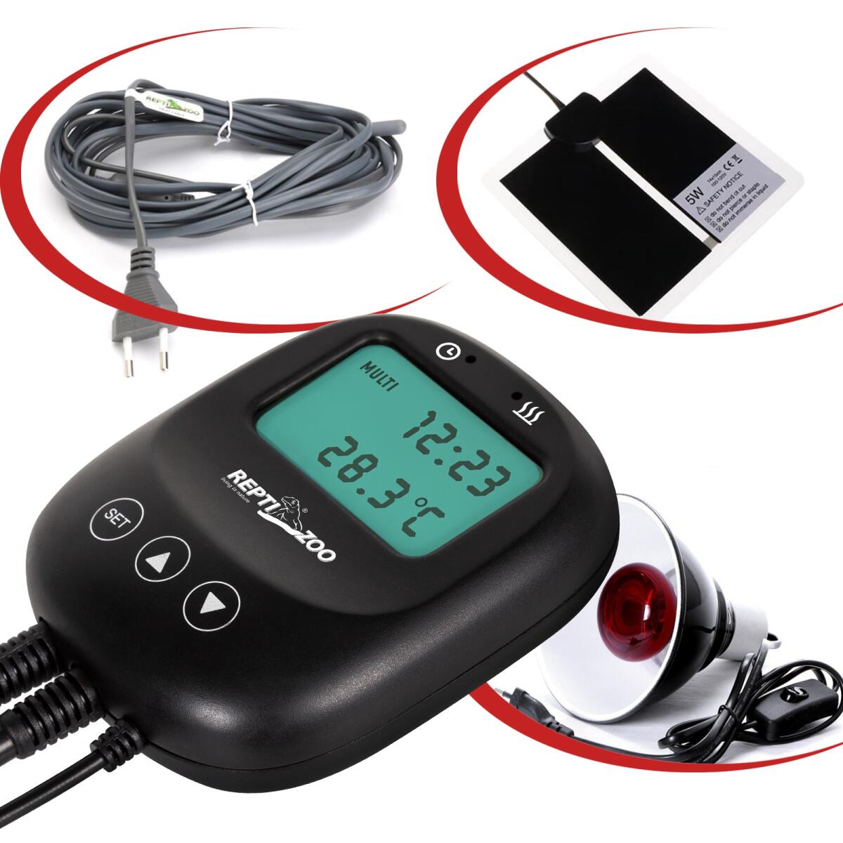Цифровий термостат з таймером Repti-Zoo Digital Thermostat & Timer (THC20) для тераріумів і акваріумів