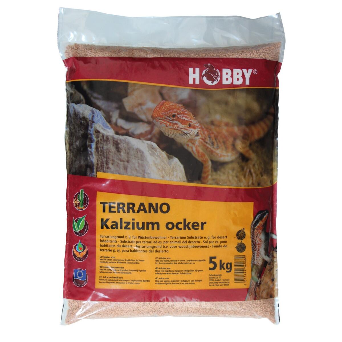 Субстрат кальцієвий Hobby Terrano Calcium Substrate ochre 2-3мм, 5кг (34068)