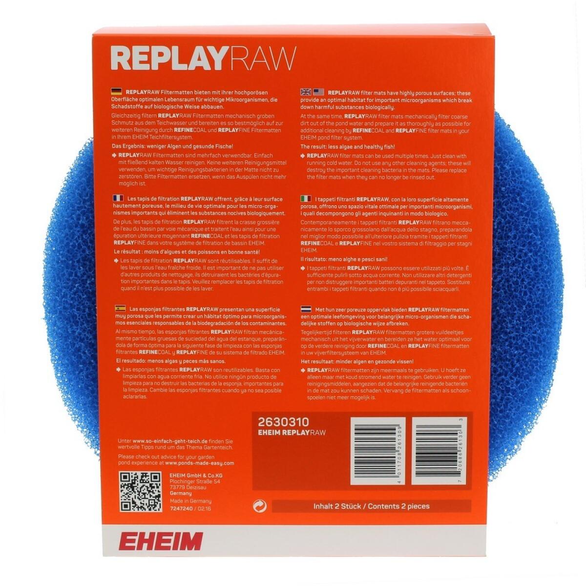 Фільтруюча високопориста губка Eheim REPLAYRAW PRESS7000/10000 (2630310)