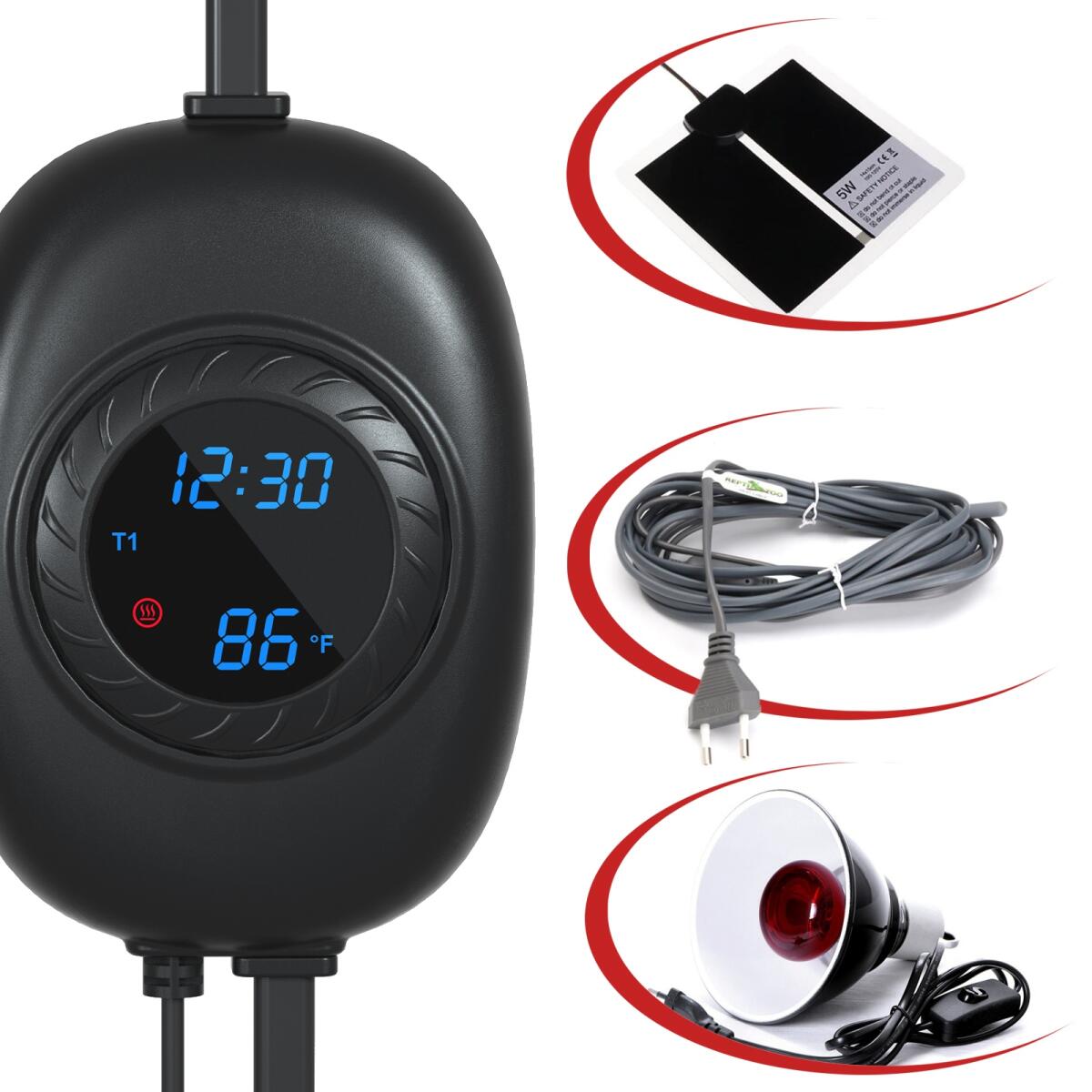 Термостат з регуляцією потужності Repti-Zoo PID Dimming Mini Thermostat 500Вт. (TC03)