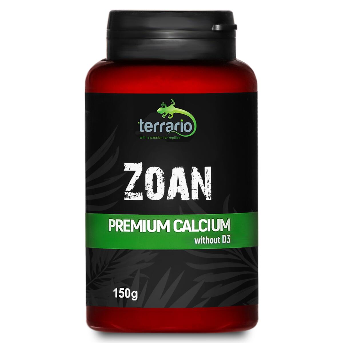 Кальцій без вітаміну D3 для рептилій Terrario Zoan Calcium without D3 150г.