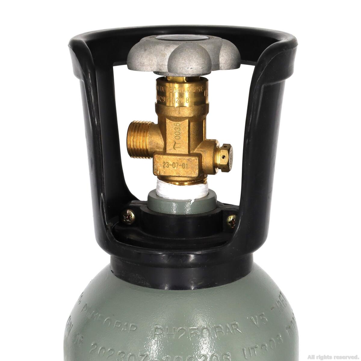 Балон CO2 з плоским дном Aqua Nova , метал, 5л. (NCO2-5L-GRAY)