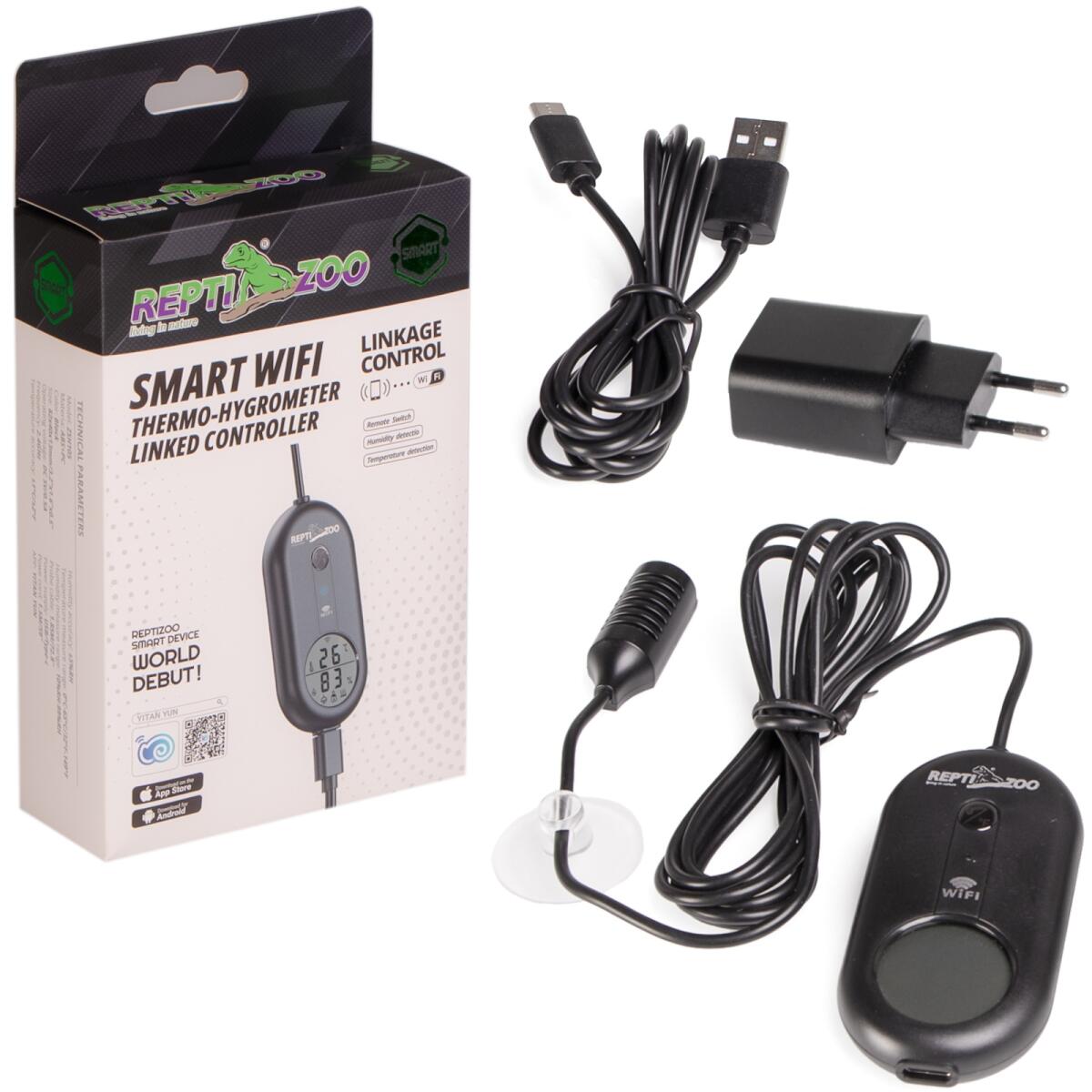 Термогігрометр електронний з Wi-Fi Repti-Zoo Smart Wi-Fi thermo-hygrometer (ZSH105)