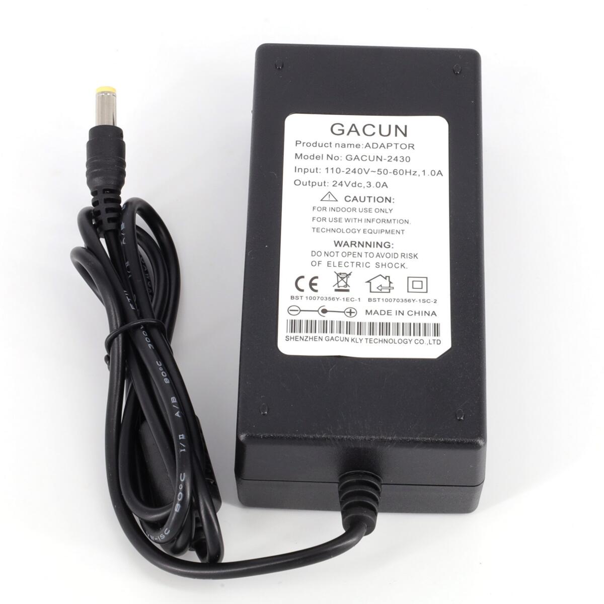 Блок живлення 5.5*2.5mm YTDMEN 24V 3A