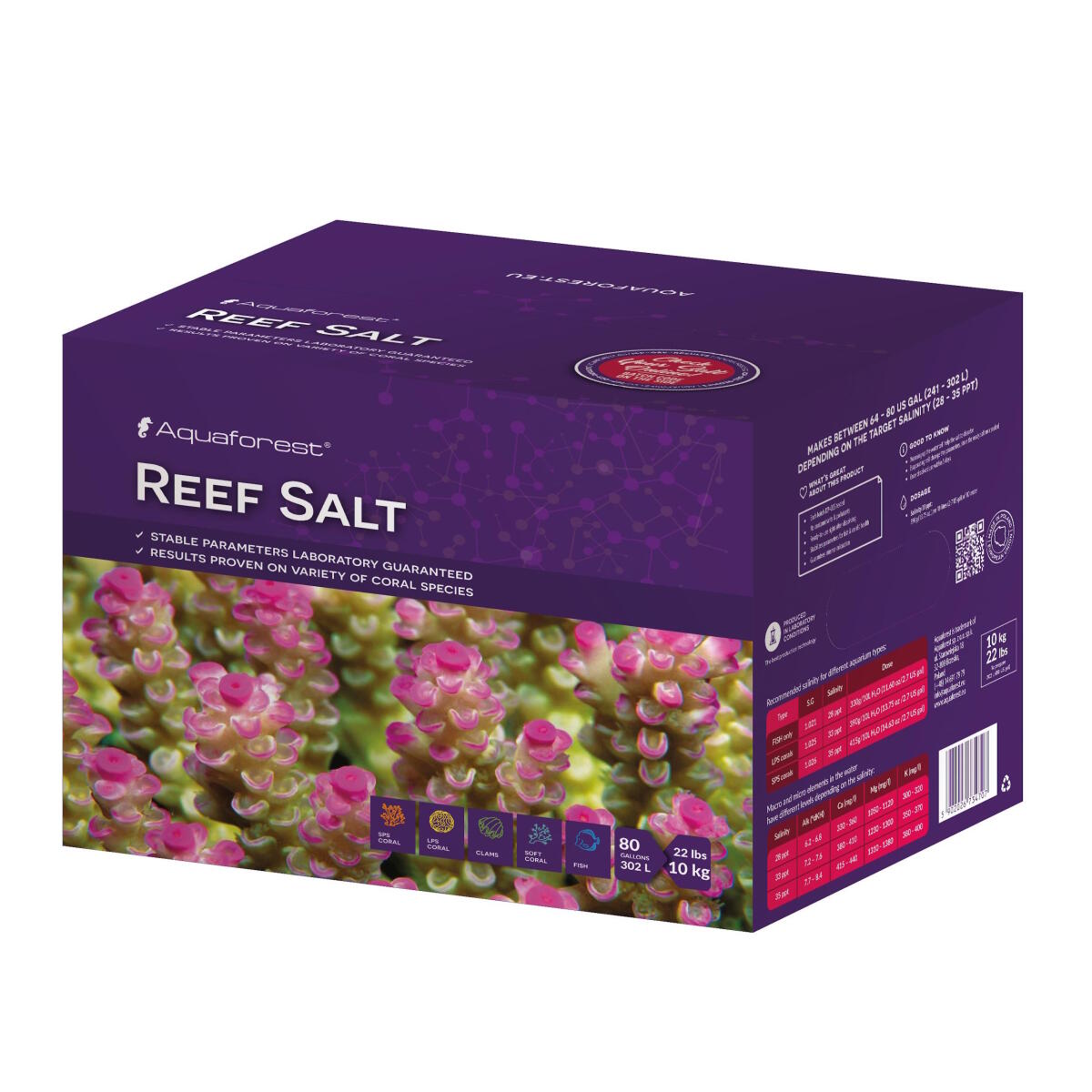 Соль для рифовых аквариумов Aquaforest Reef Salt 10кг (734707)