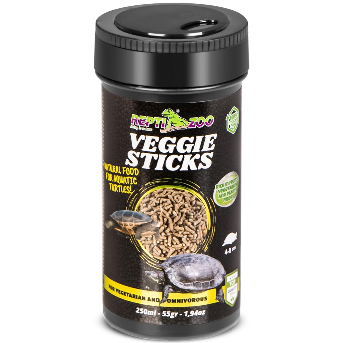 Корм рослинний для черепах з вітамінами Repti-Zoo Veggie Sticks 250мл.