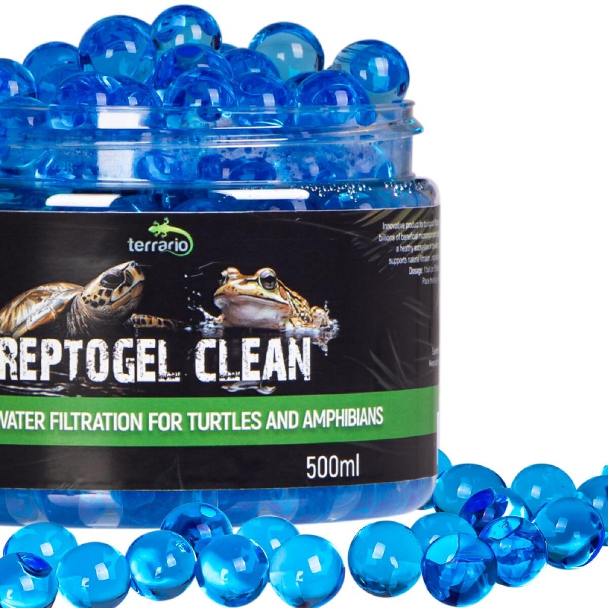 Бактерії в гельових кульках для черепах і рептилій Terrario ReptoGel Clean 500мл.
