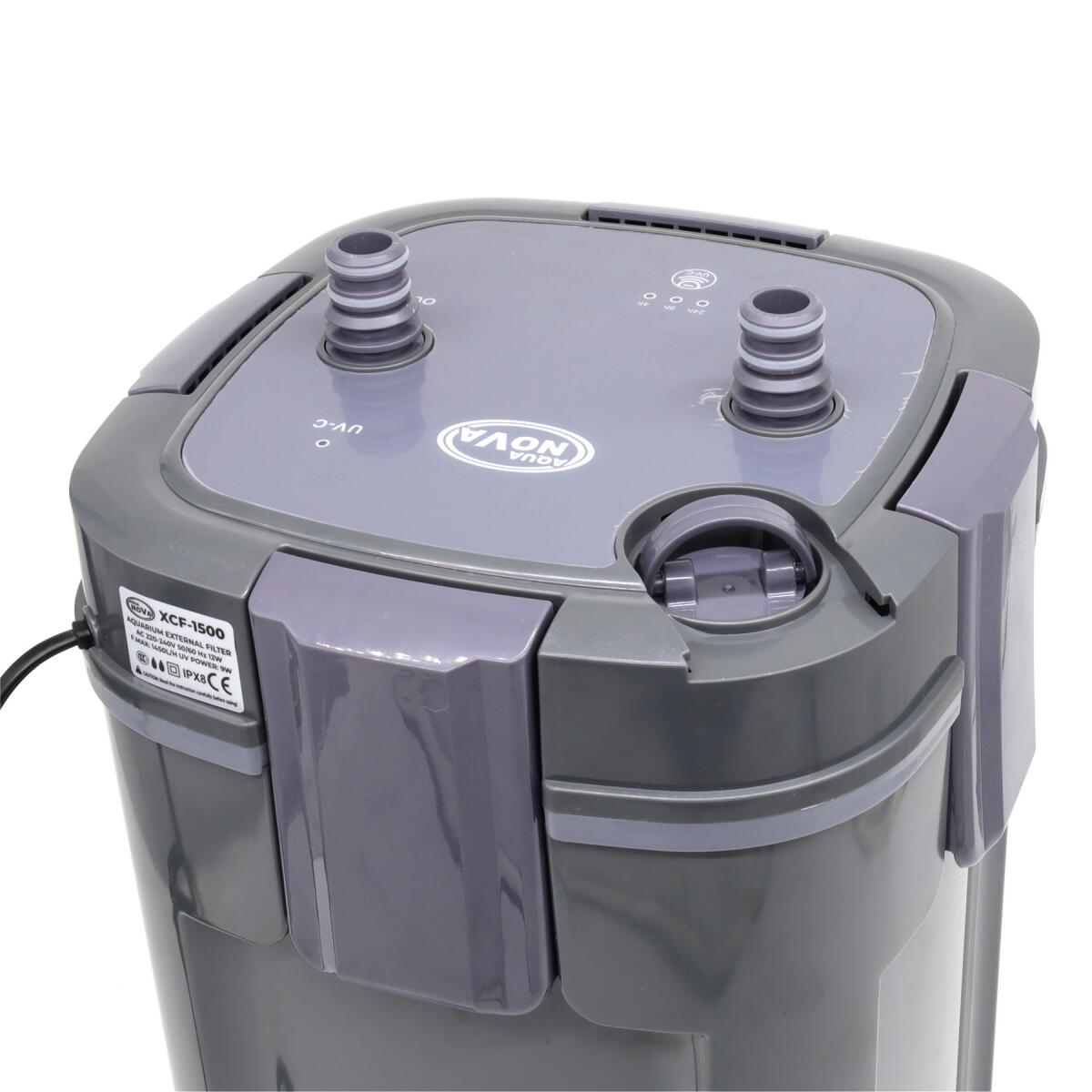 Зовнішній фільтр Aqua Nova з UV стерилізатором до 300л (XCF-1500)