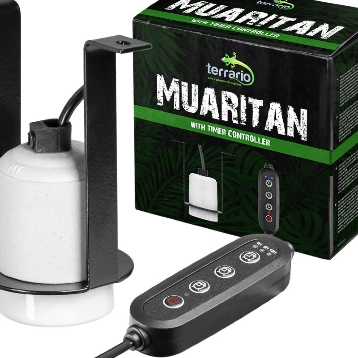 Світильник керамічний патрон з таймером Terrario Muaritan Time Control 200W