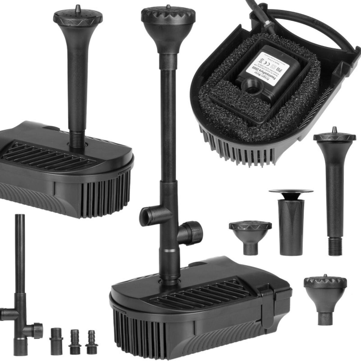 Фонтан-фільтр для ставка Kruger Meier FountainPure 2000 - 3 в 1: насос, фільтр, фонтан (1500 л/год)