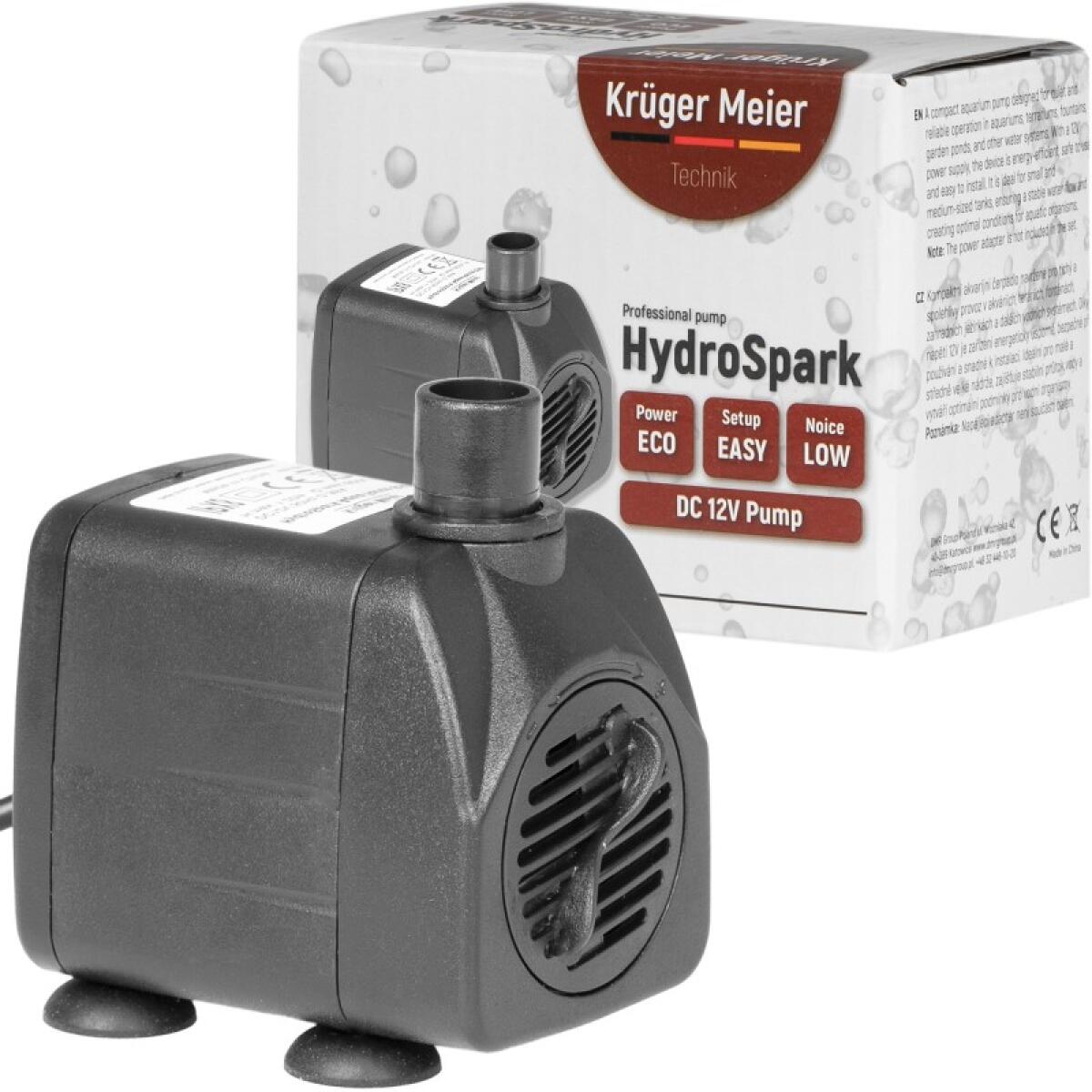 Помпа подъемная Kruger Meier HydroSpark 850 - мини насос 12V, 650 л/ч