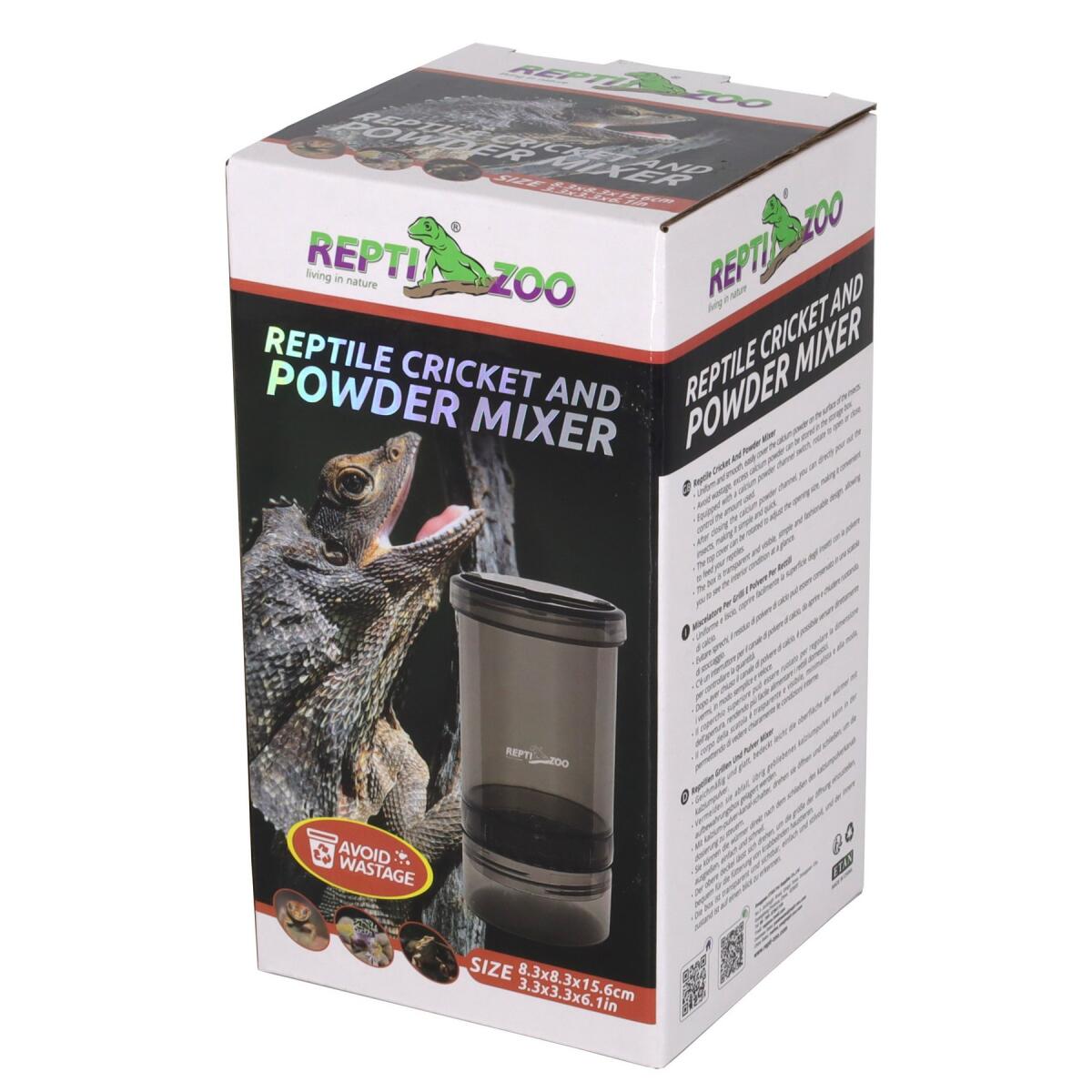 Витаминизатор, шейкер Repti-Zoo Vita-Calcium (GMB01) для обработки кормовых насекомых кальцием и витаминами