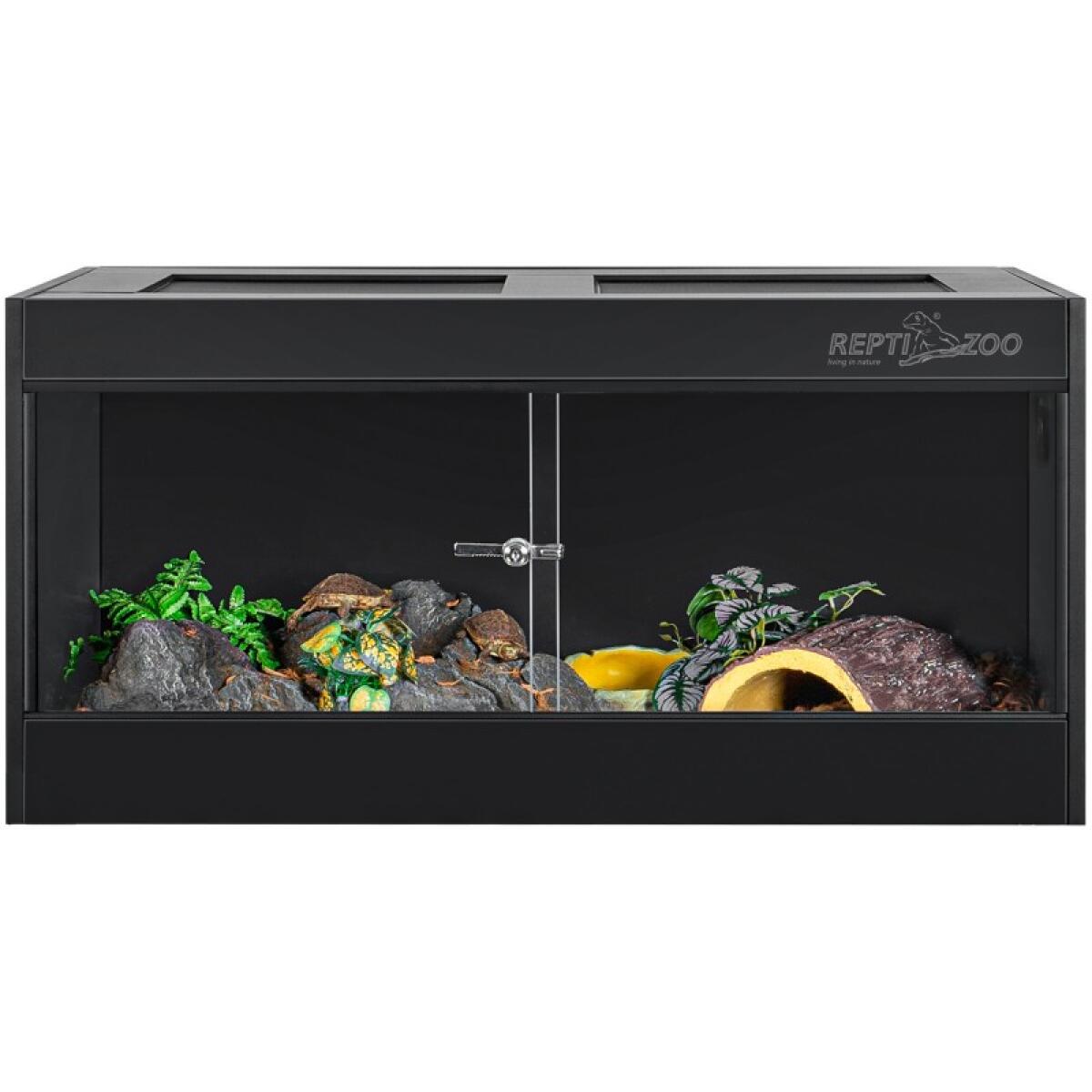 Тераріум з ПВХ Repti-Zoo Terrarium PVC 90x45x45 см (CN904545PN) з скляними дверцятами для рептилій і амфібій