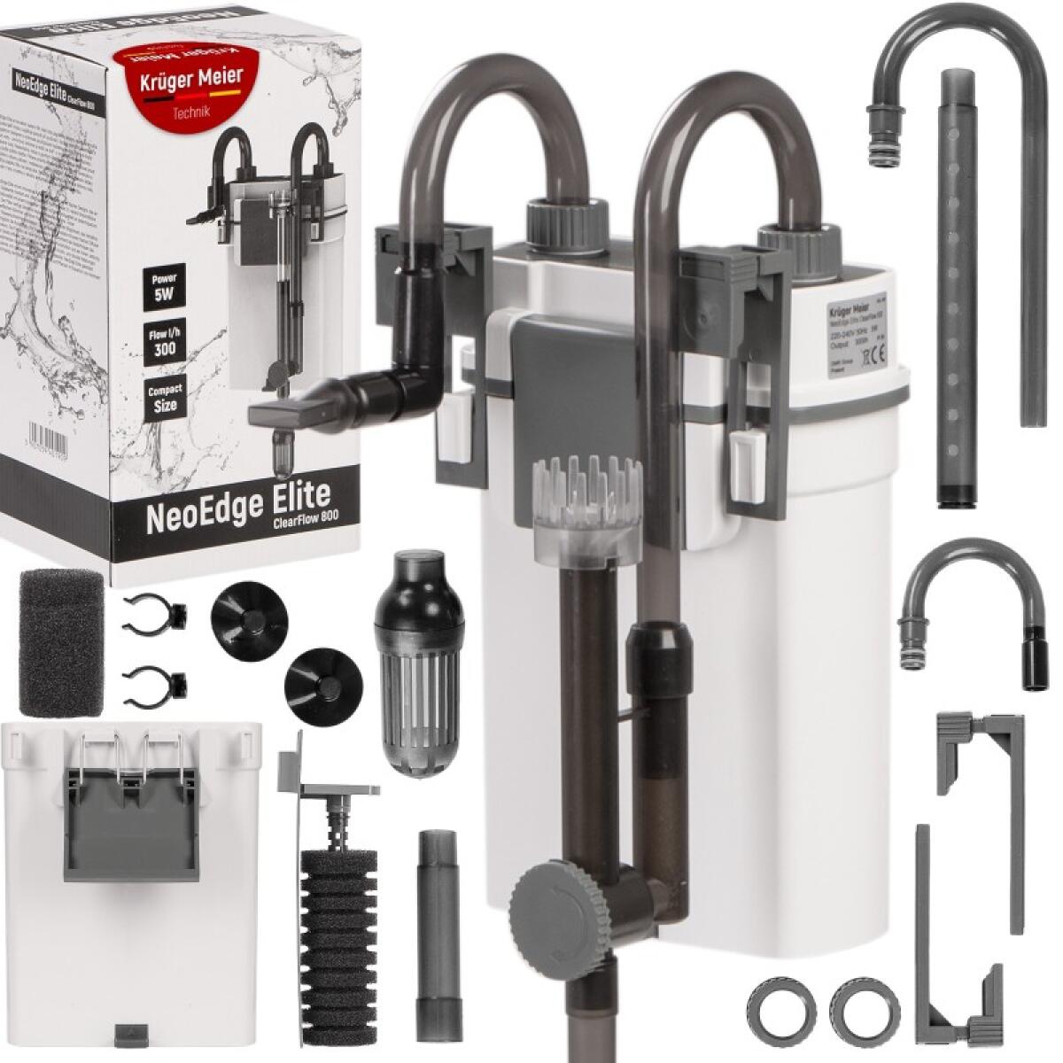 Зовнішній фільтр Kruger Meier NeoEdge Elite 800 зі скіммером для акваріумів 40–80 л