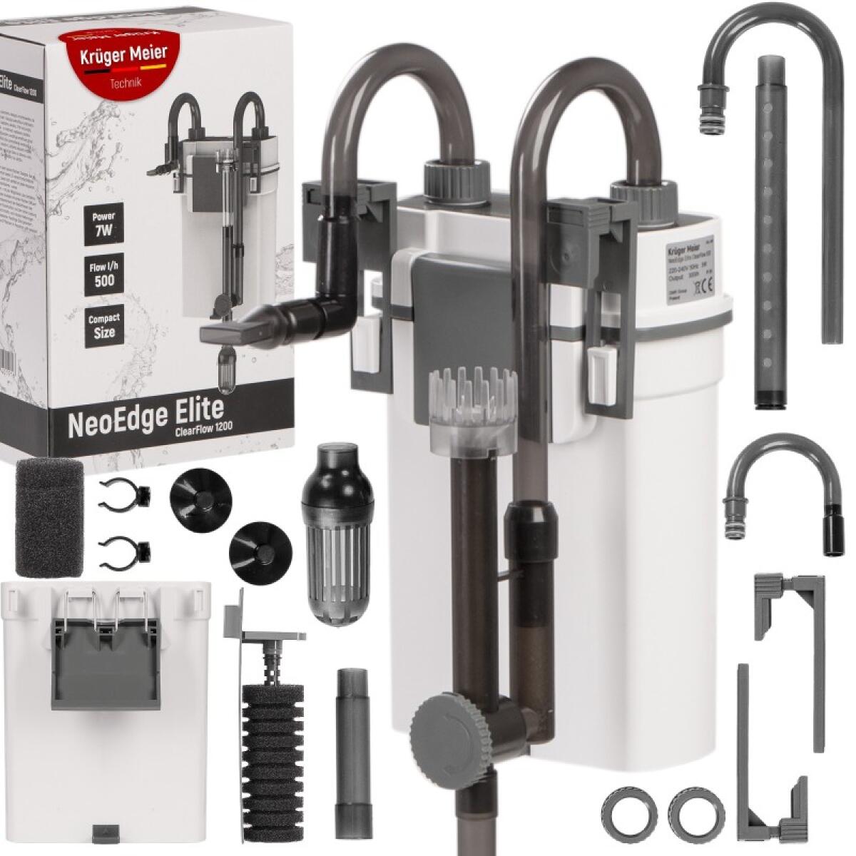 Зовнішній фільтр Kruger Meier NeoEdge Elite 1200 зі скіммером для акваріумів 60–120 л.