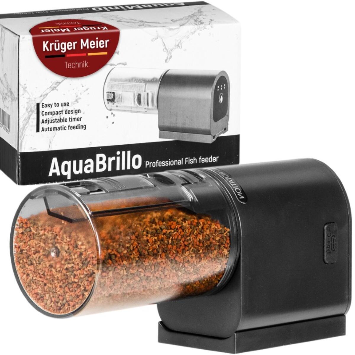 Автоматическая кормушка для рыб Kruger Meier AquaBrillo 90 с аккумулятором и тремя режимами кормления
