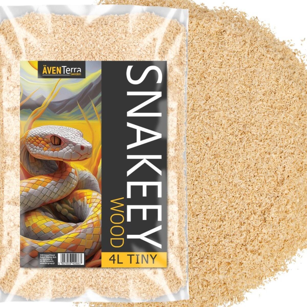 Натуральна деревна підстилка Aventerra Sweden SNAKEEY Wood Tiny 4 л для гризунів і змій